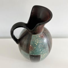 20th Century Santodio Paz Chulucanas Peru Large Ceramic Pitcher