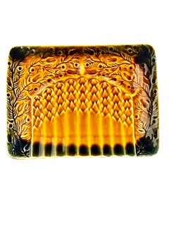 20th Century Sarreguemines Majolica Asparagus service set