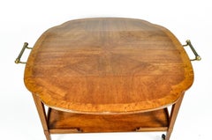 20th Century Satinwood Mahogany Bar Cart / Tea Trolly