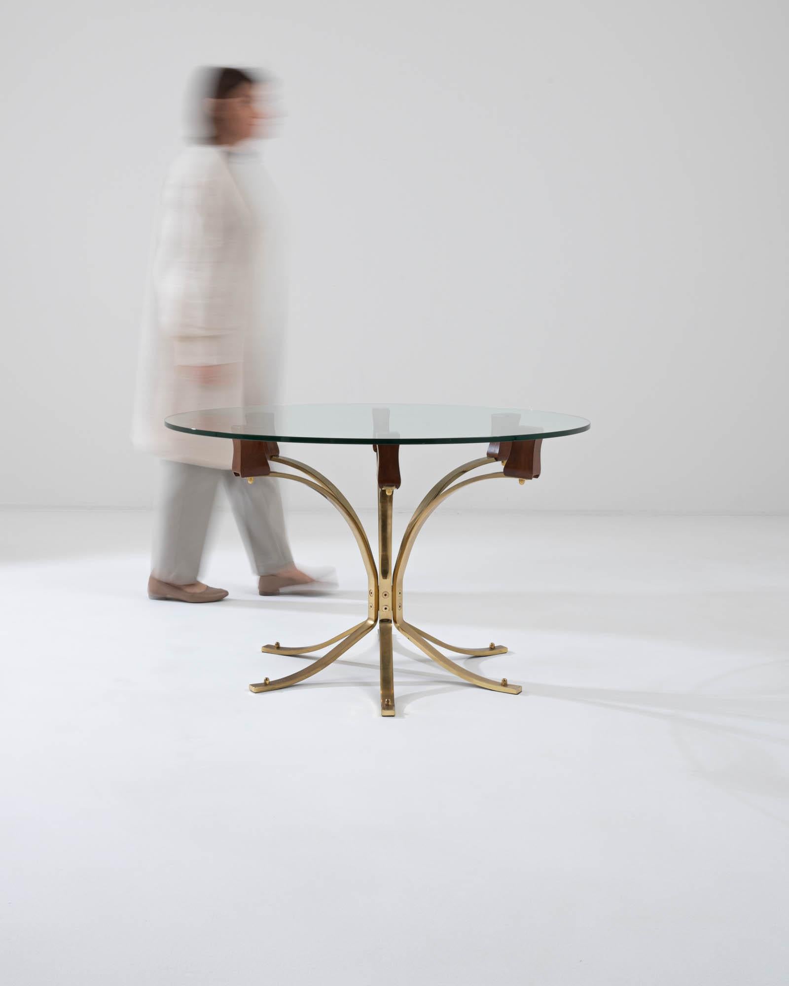 Scandinavian Modern 20th Century Scandinavian Brass Coffee Table For Sale