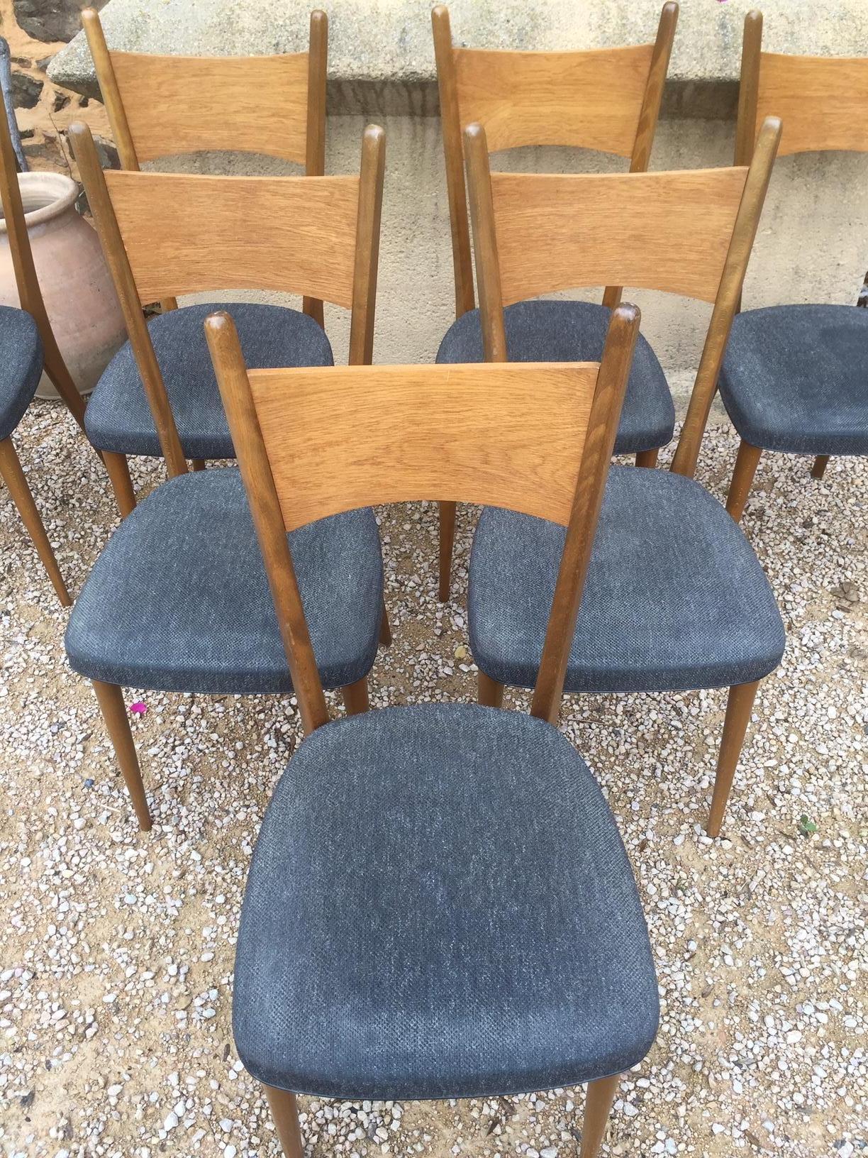 Mid-20th Century 20th Century, Scandinavian Chairs Set, 1960s