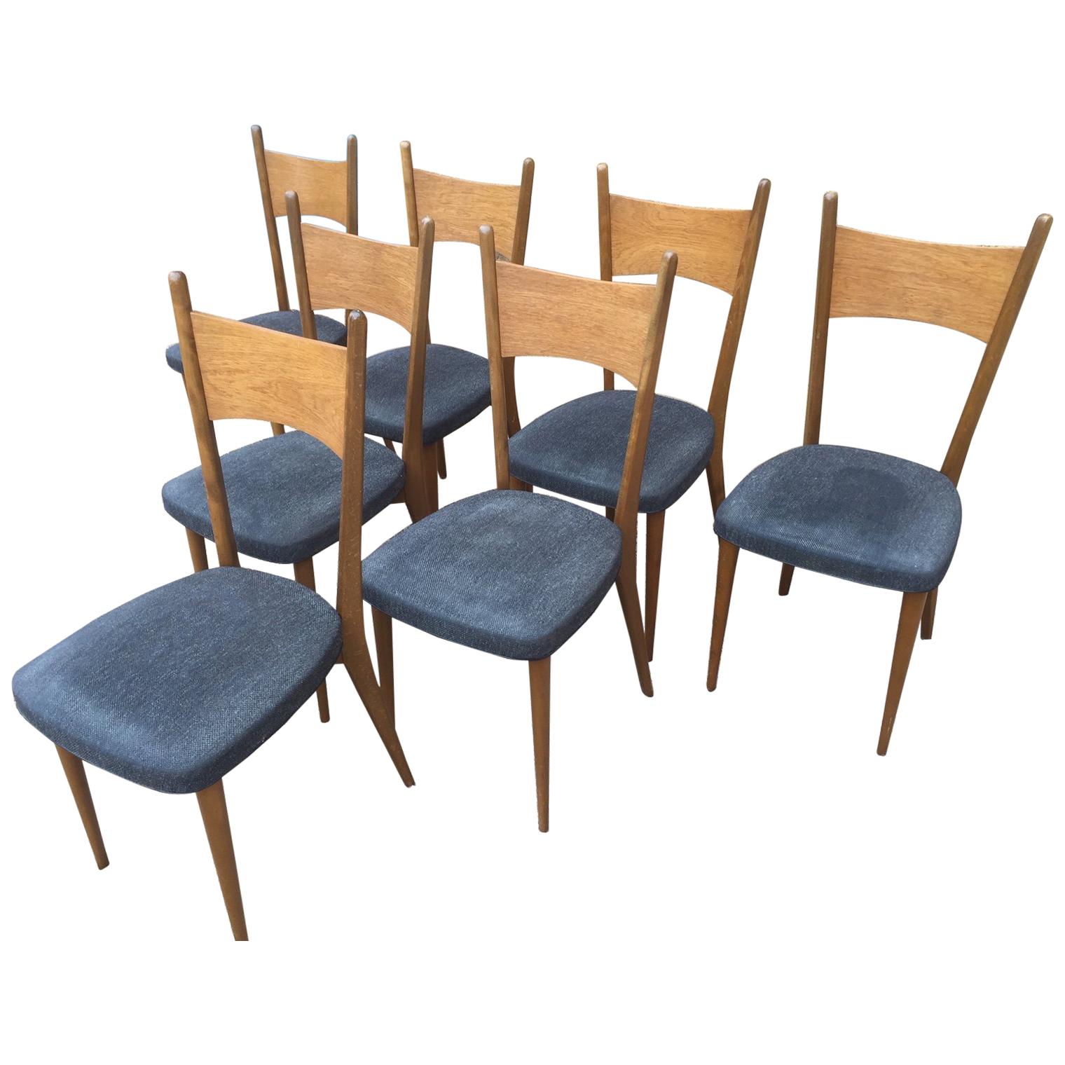 20th Century, Scandinavian Chairs Set, 1960s