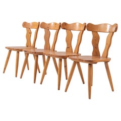 20th Century Scandinavian Country Chairs, Set of Four