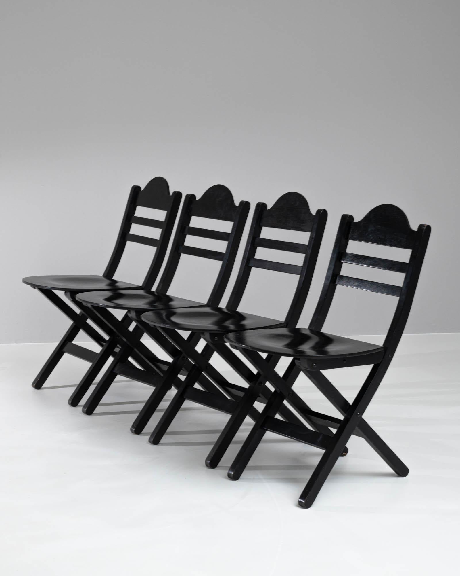 20th Century Scandinavian Dining Chairs, Set of 4 For Sale 6