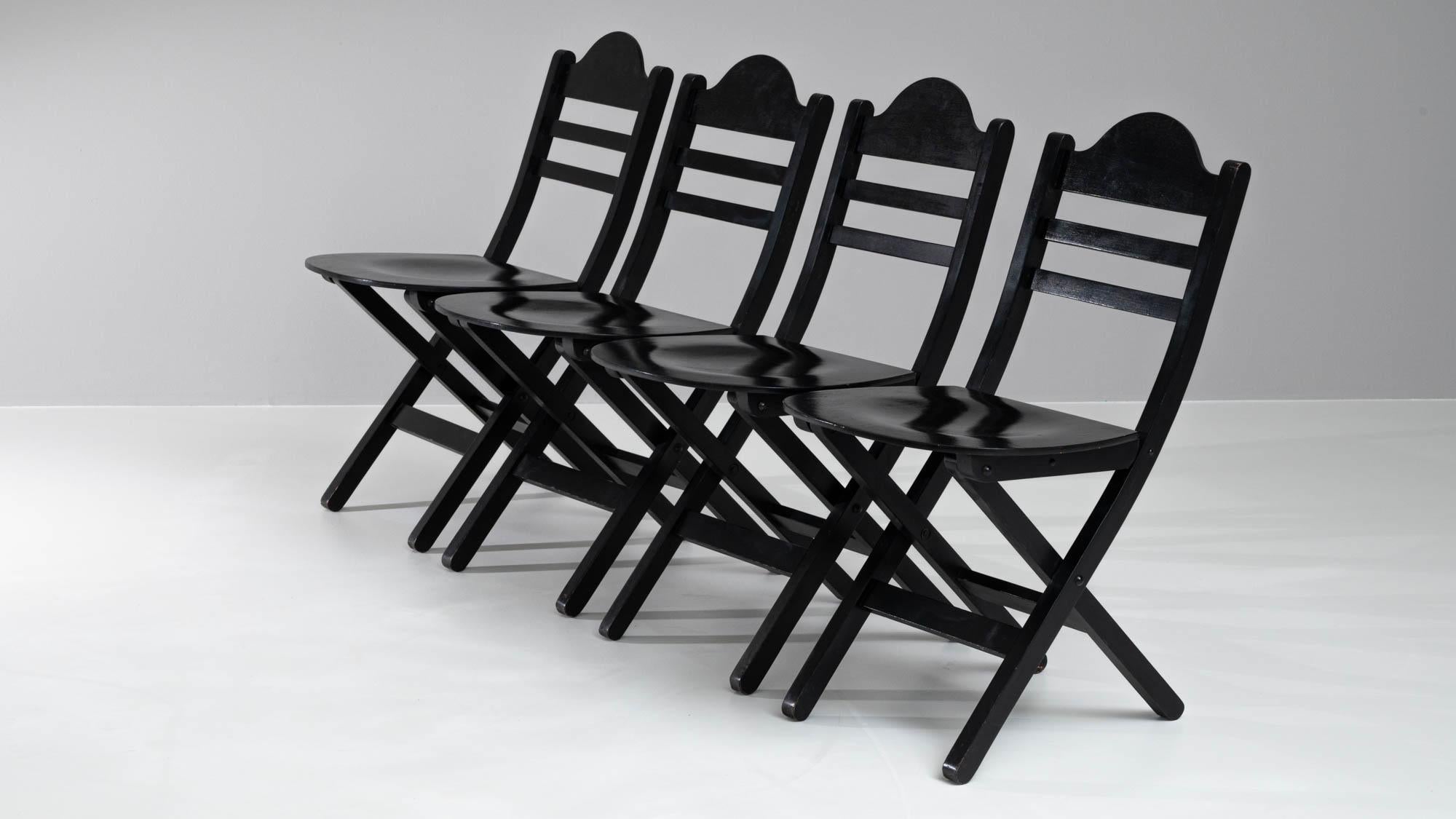 20th Century Scandinavian Dining Chairs, Set of 4 For Sale 9
