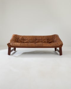 20th Century Scandinavian Leather Sofa