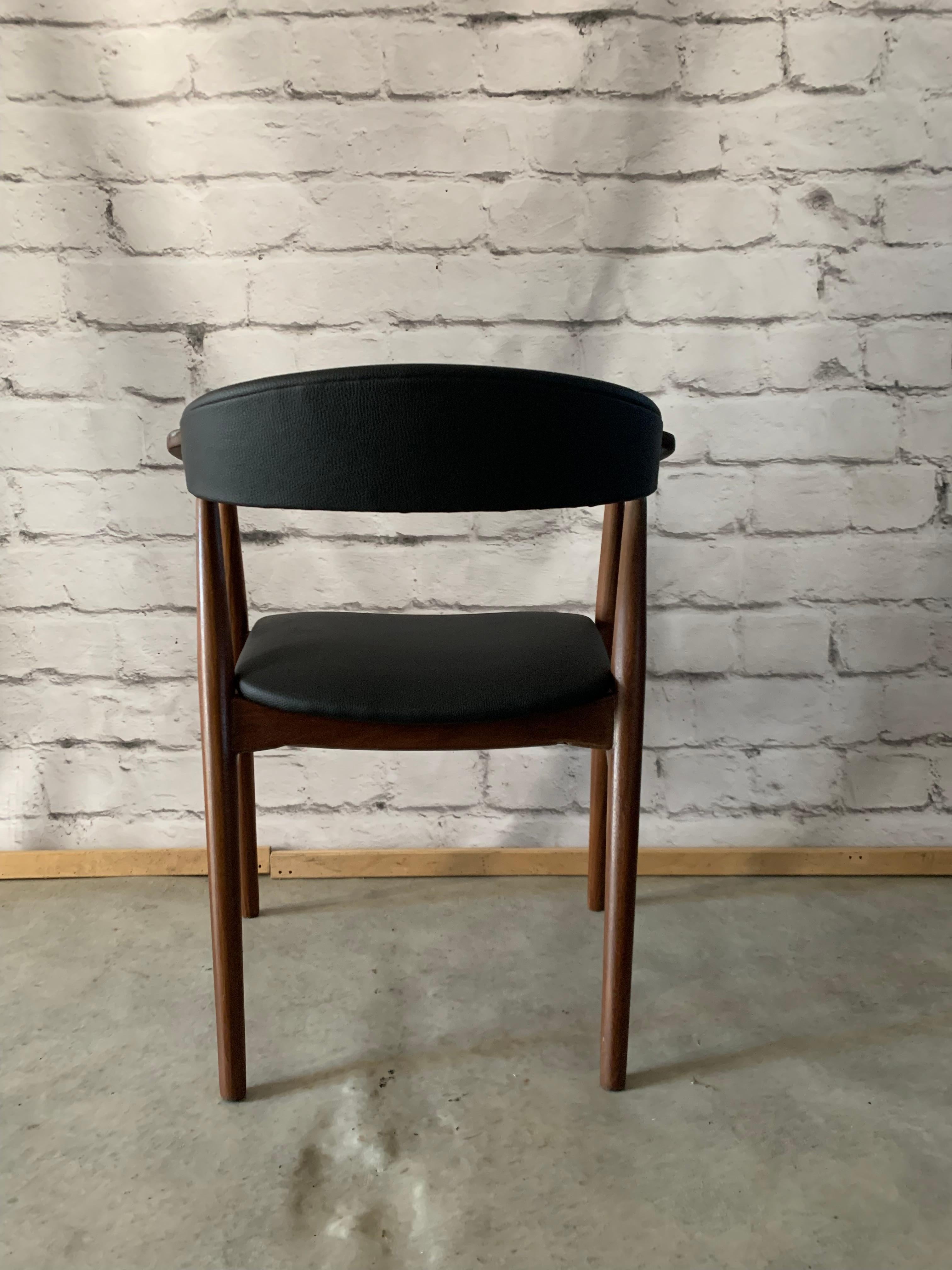 20th Century Scandinavian Modern Black Teak Chair From Farstrup Møbler, 1960s 5
