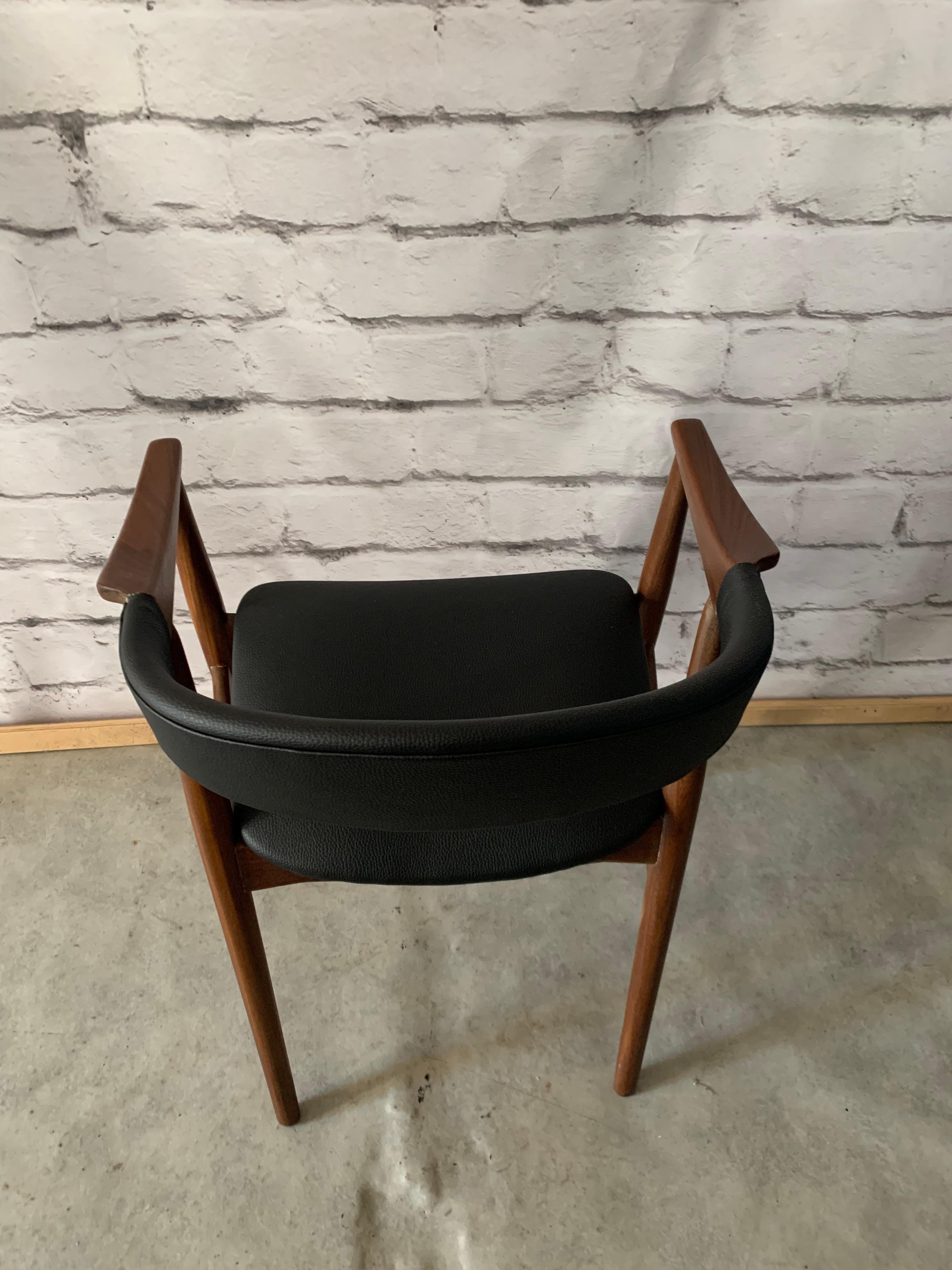 20th Century Scandinavian Modern Black Teak Chair From Farstrup Møbler, 1960s 7