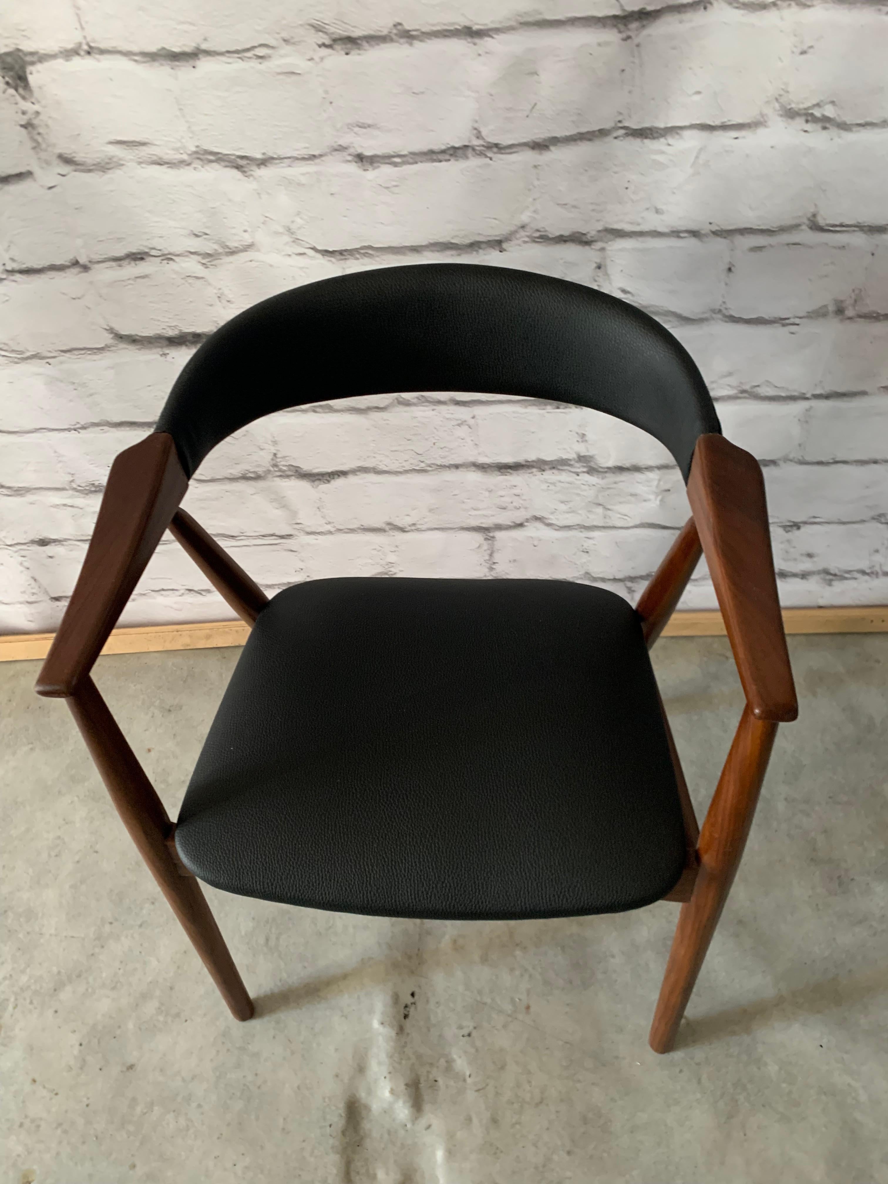 20th Century Scandinavian Modern Black Teak Chair From Farstrup Møbler, 1960s 8