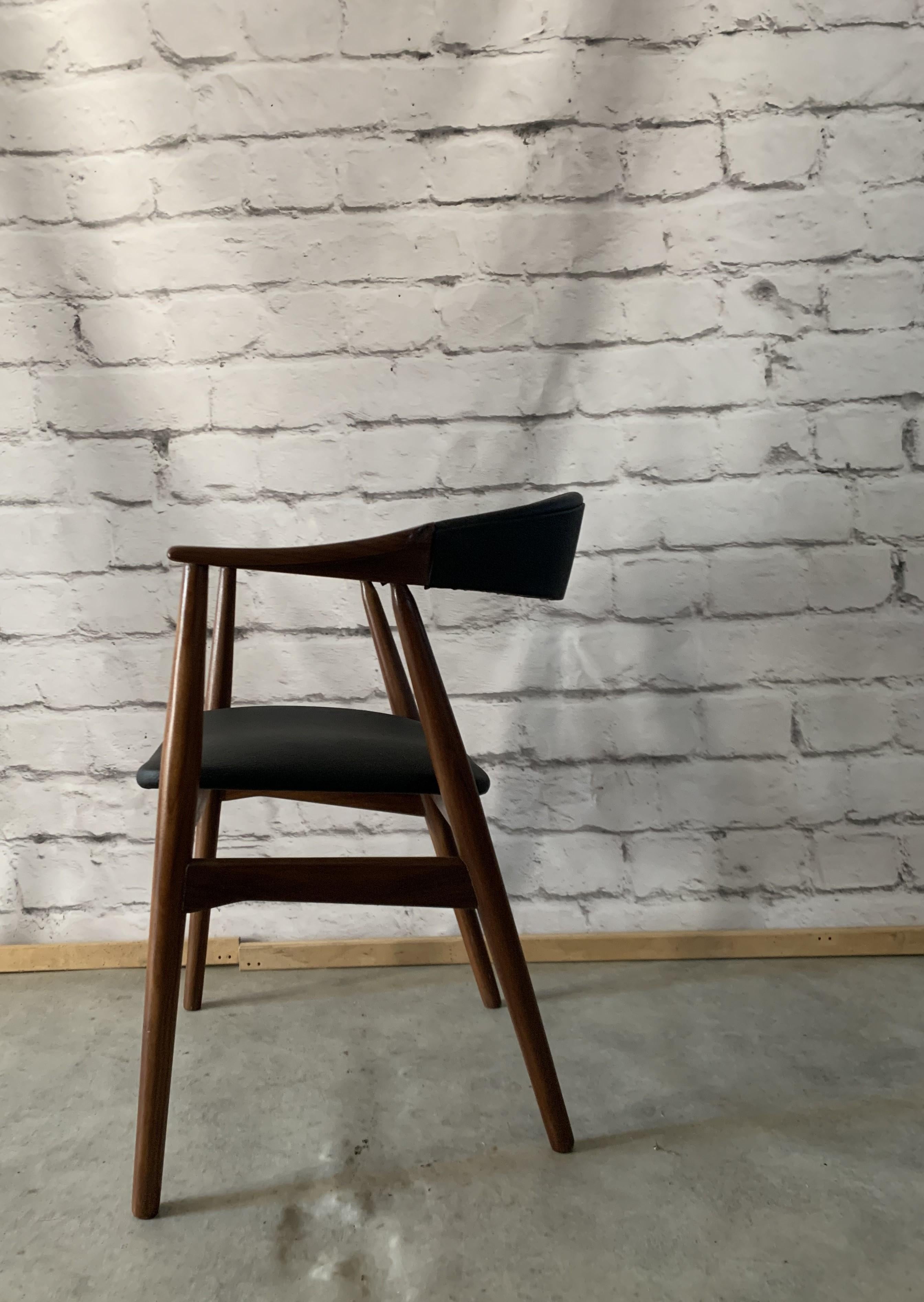 20th Century Scandinavian Modern Black Teak Chair From Farstrup Møbler, 1960s 2
