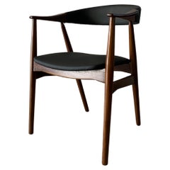 Skandinavischer Moderner Stuhl aus schwarzem Teakholz von Farstrup Møbler, 1960er Jahre