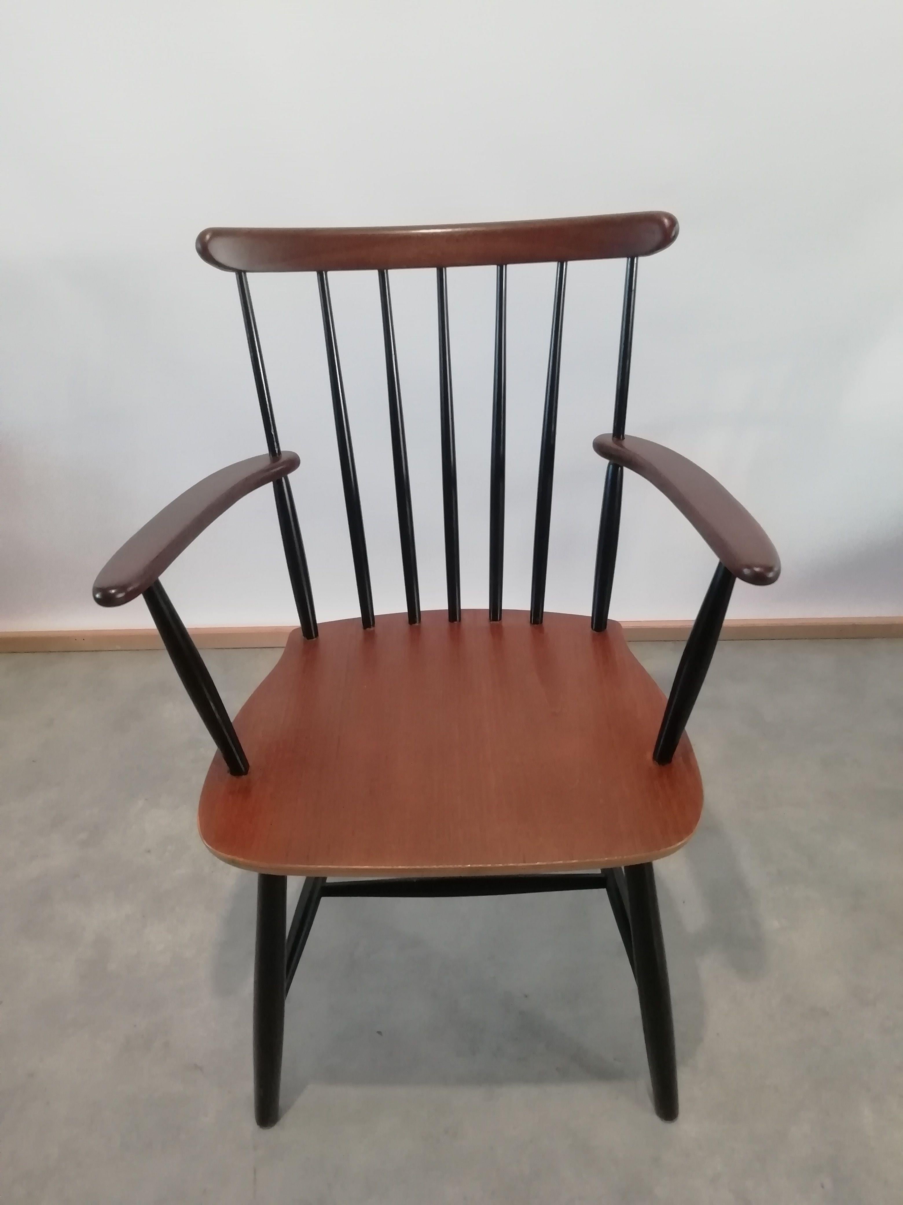 20th Century Scandinavian Modern Wooden Armchair From Billund Mobler, 1960s 3