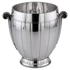 20th Century Scandinavian Silver Plated Champagne Wine Cooler, c.1950