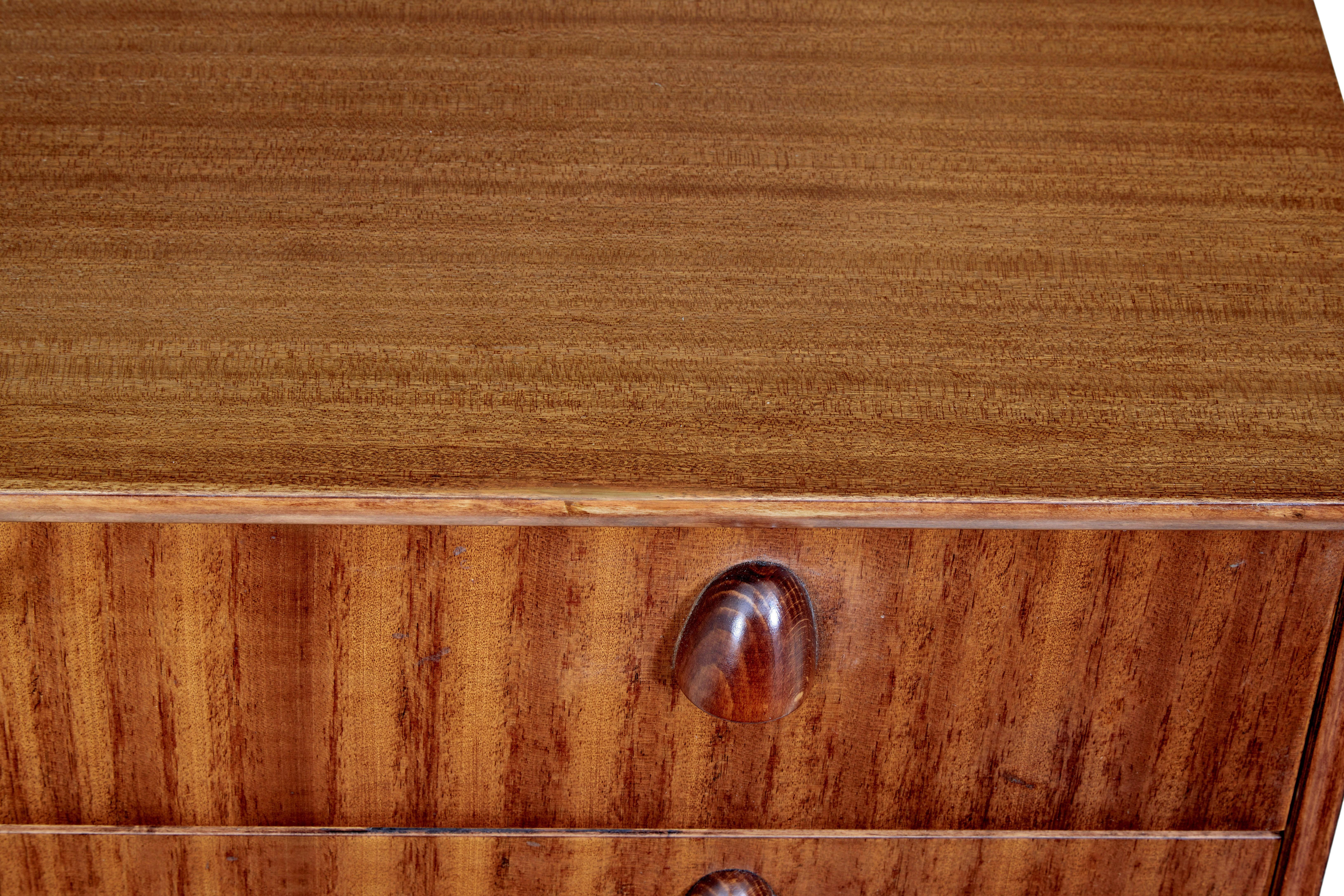 Mid-Century Modern 20th century Scandinavian teak chest of drawers For Sale