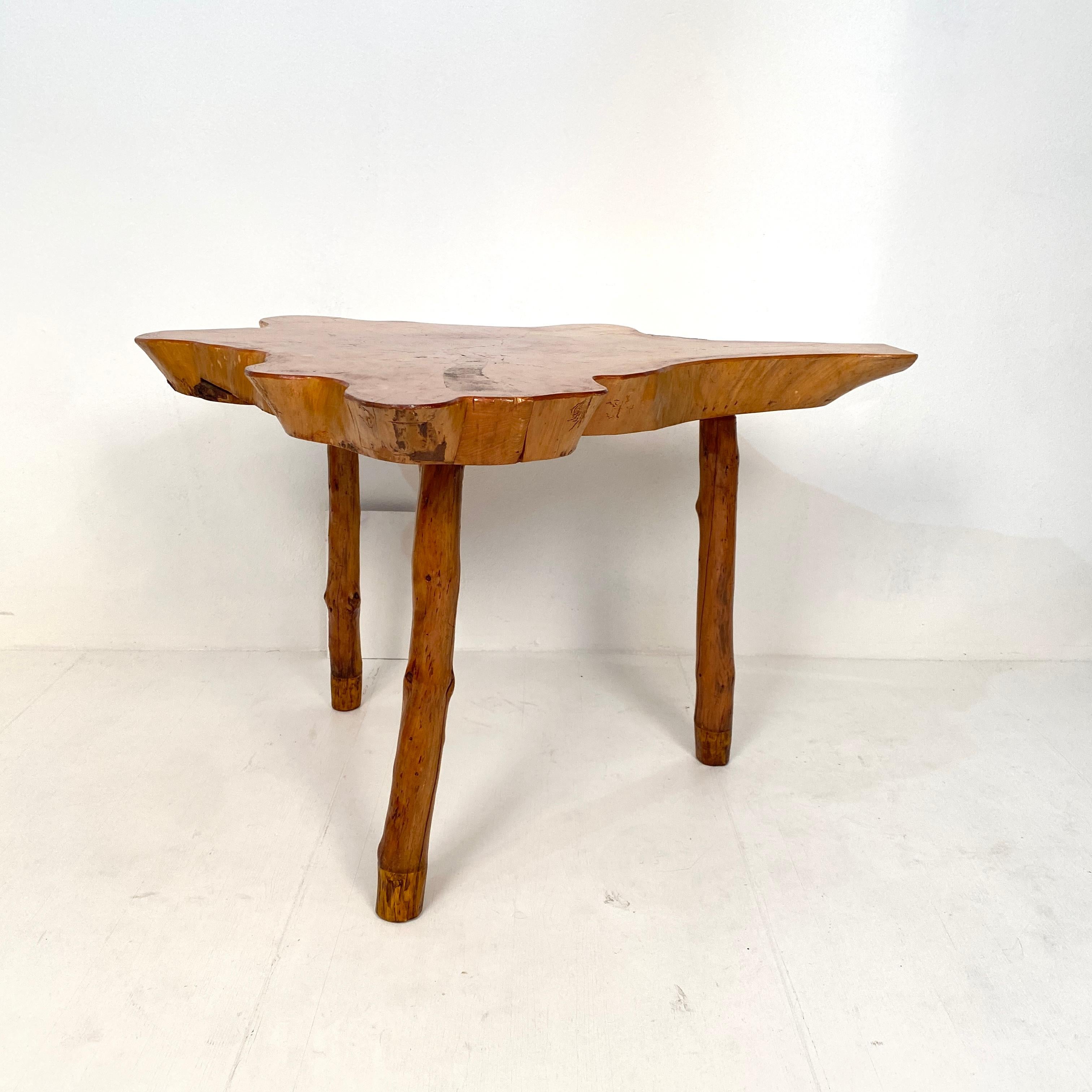 20th Century Scandinavian Tree Trunk Centre Table, Writing Desk or Dining Table 3