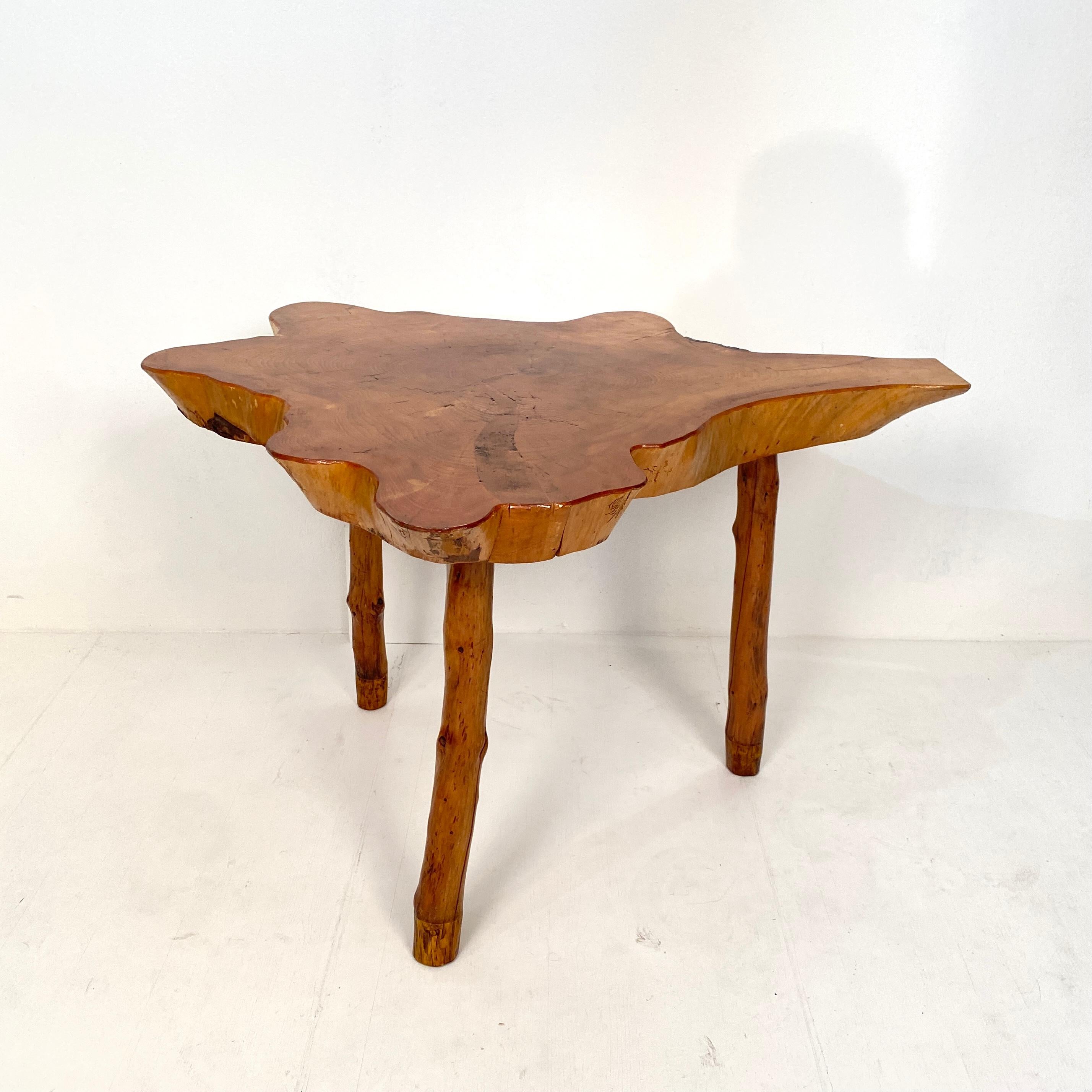 20th Century Scandinavian Tree Trunk Centre Table, Writing Desk or Dining Table 4