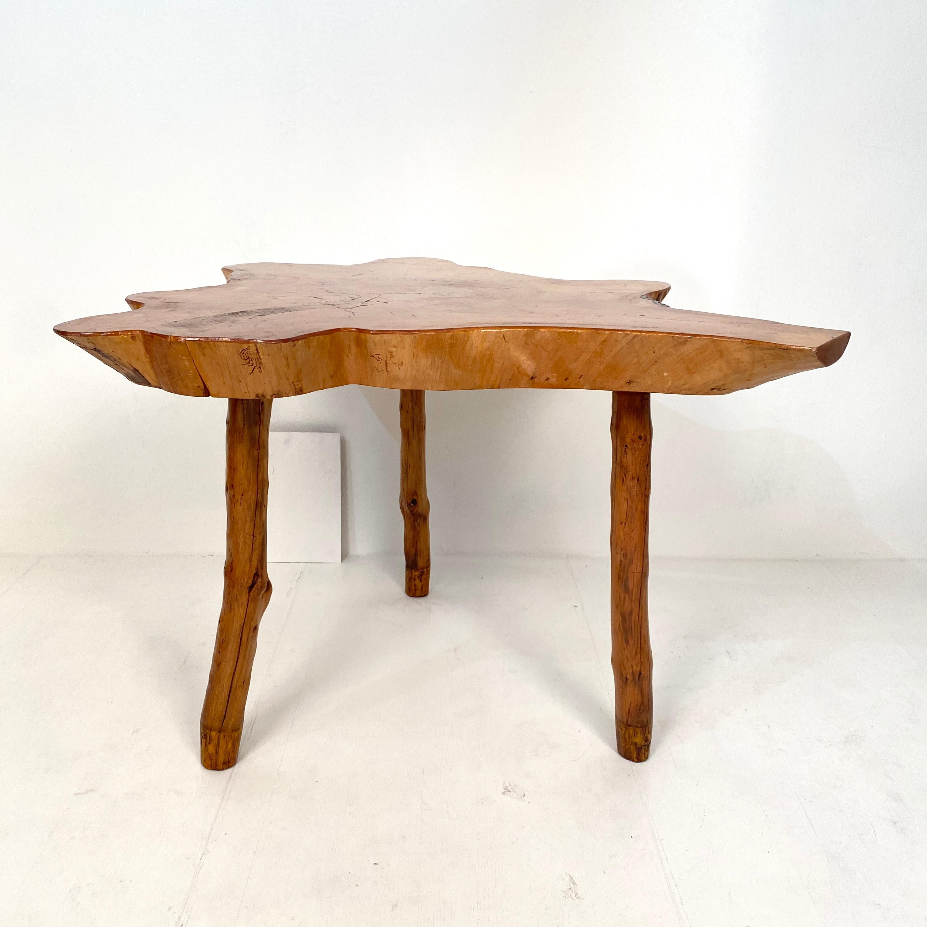 20th Century Scandinavian Tree Trunk Centre Table, Writing Desk or Dining Table 8