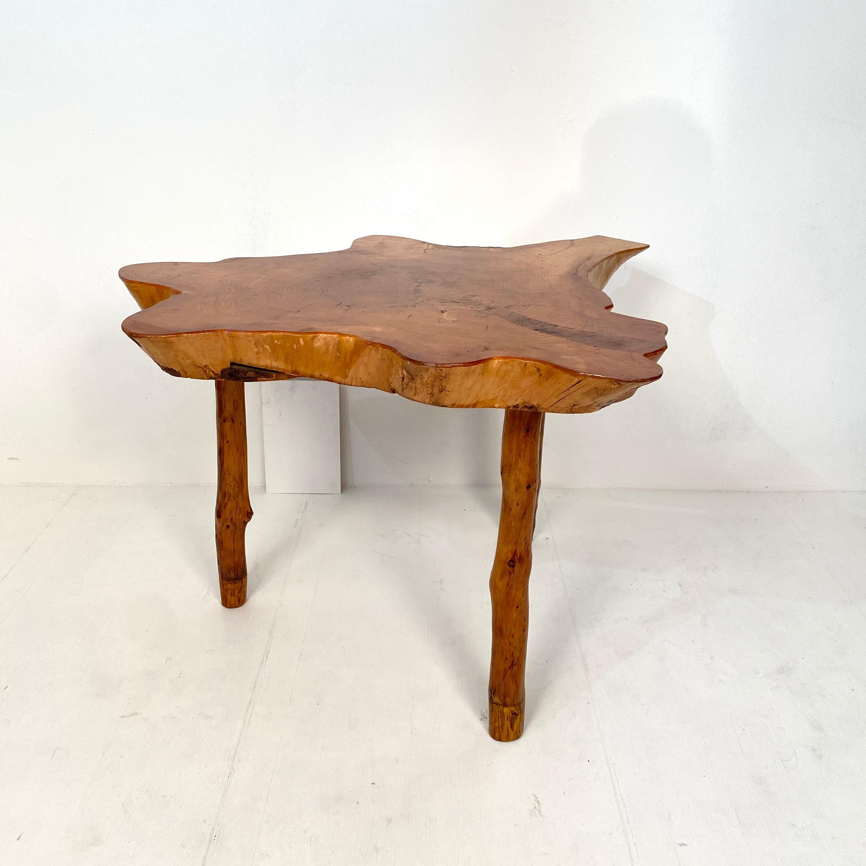 20th Century Scandinavian Tree Trunk Centre Table, Writing Desk or Dining Table 1