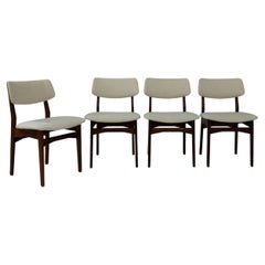Used 20th Century Scandinavian Upholstered Dining Chairs, Set of 4