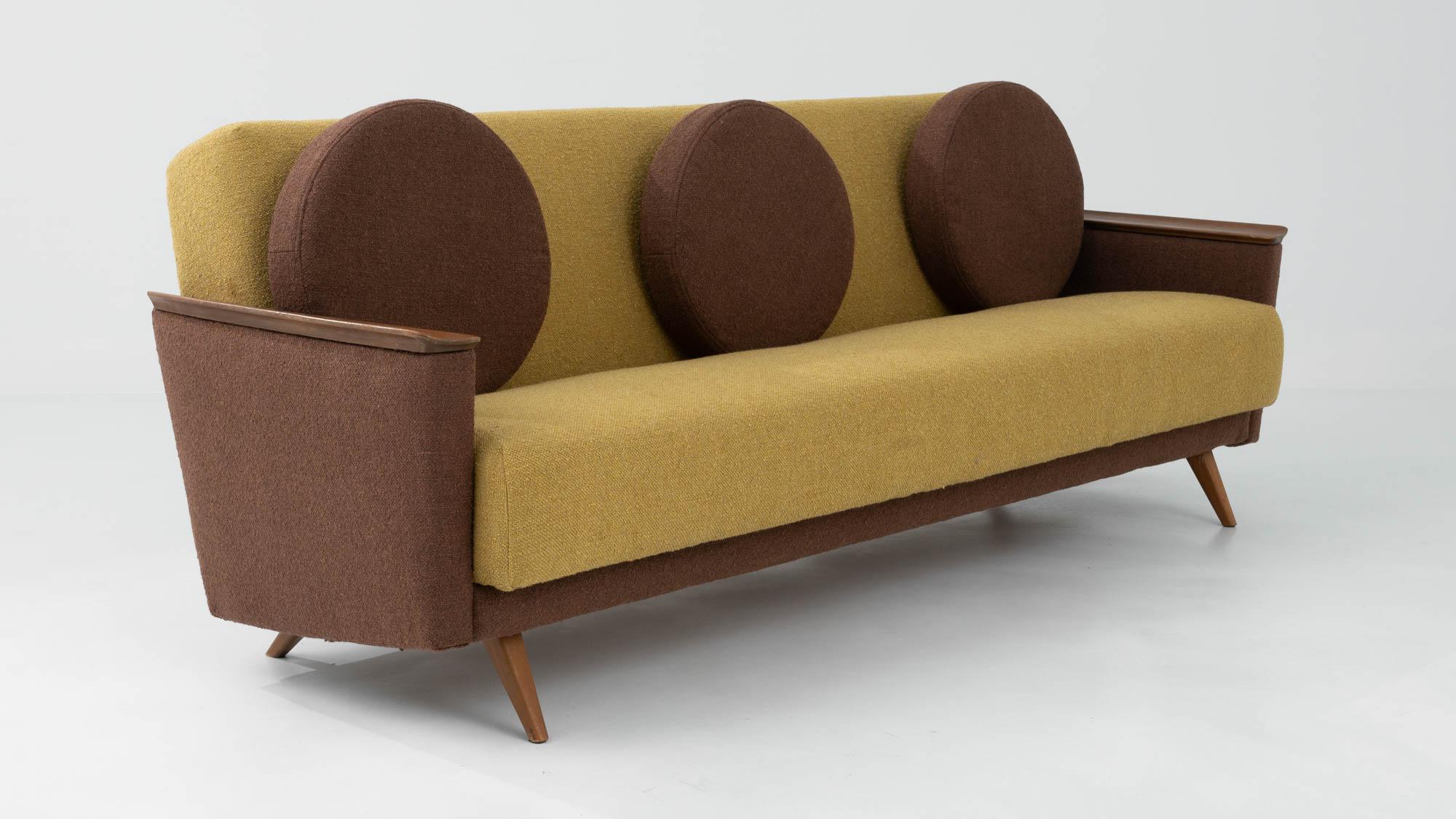 20th Century Scandinavian Upholstered Sofa For Sale 8