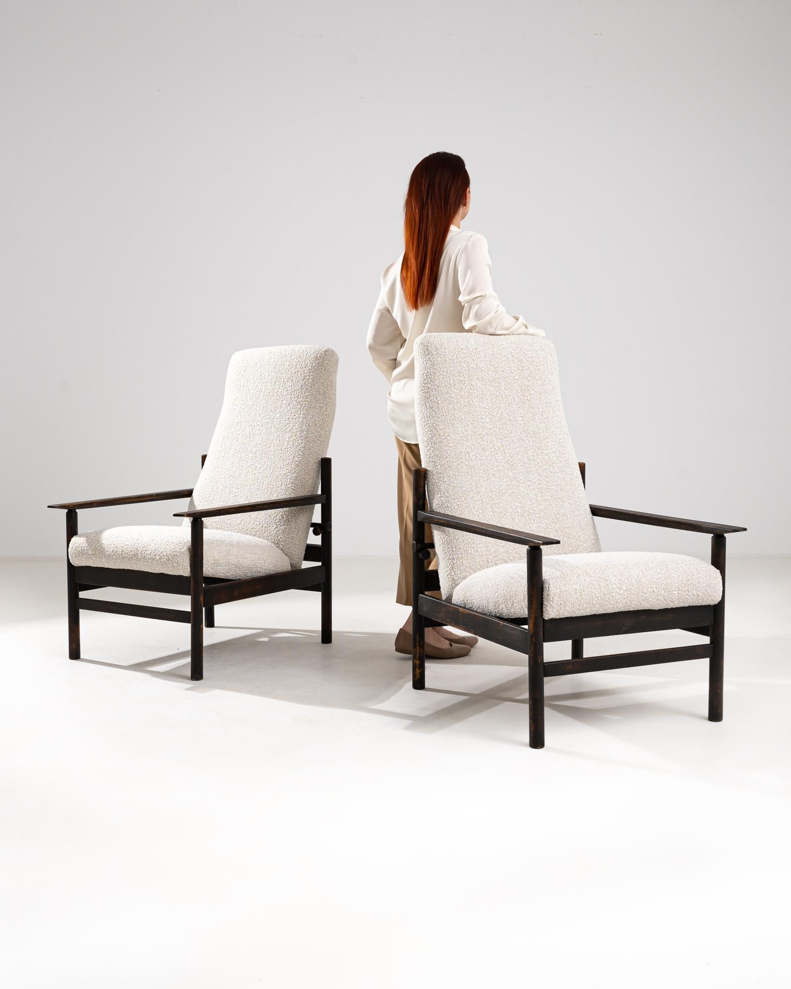 Scandinavo Poltrone Foldes in legno scandinave del XX secolo, una coppia in vendita