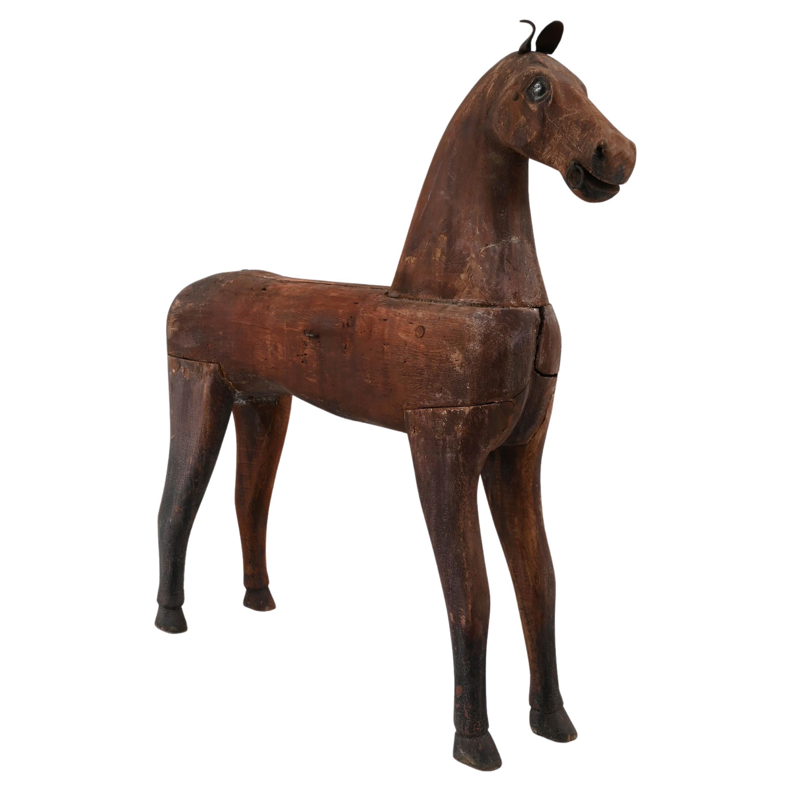 20th Century Scandinavian Wooden Horse