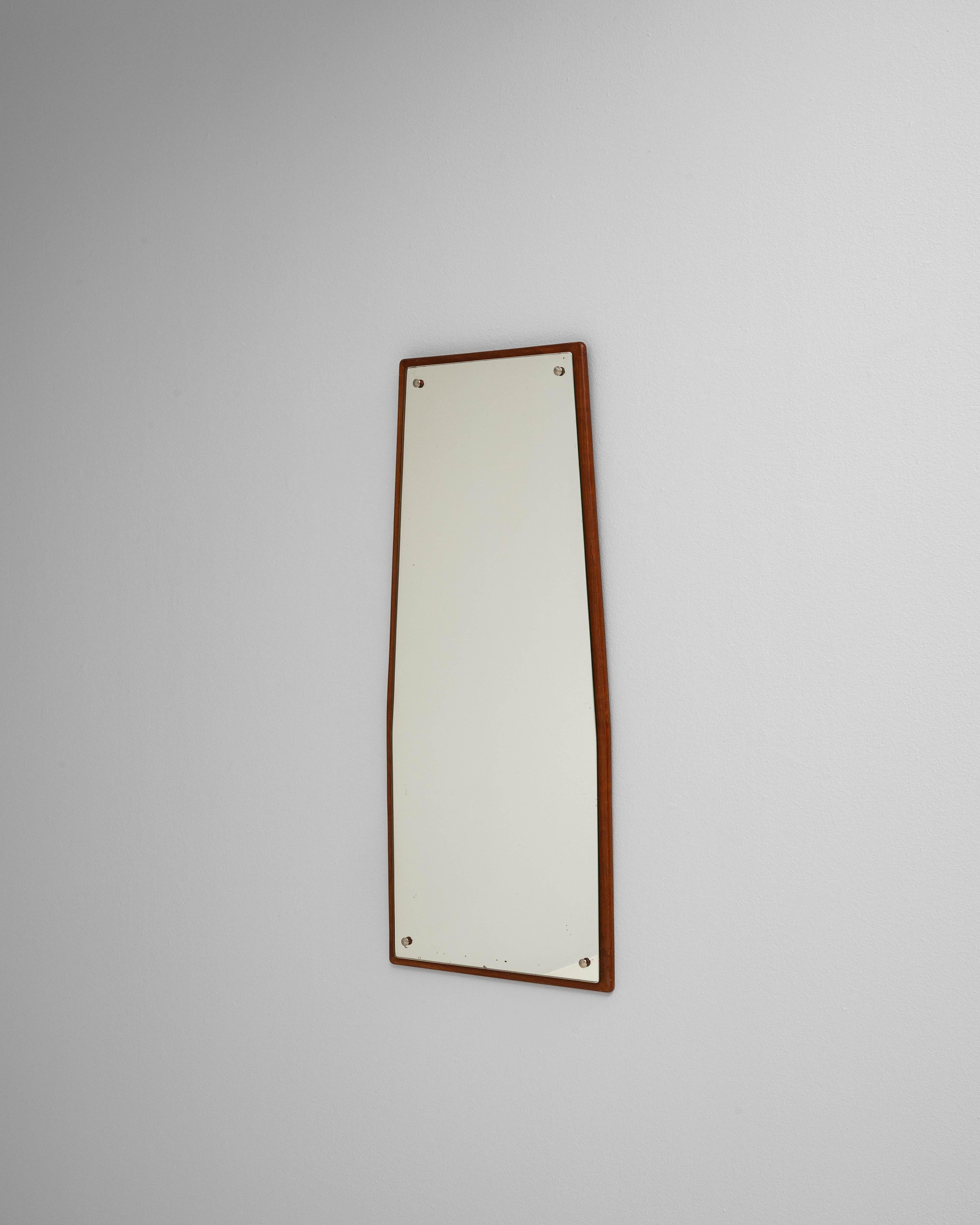 20ième siècle Miroir scandinave en bois du 20e siècle en vente