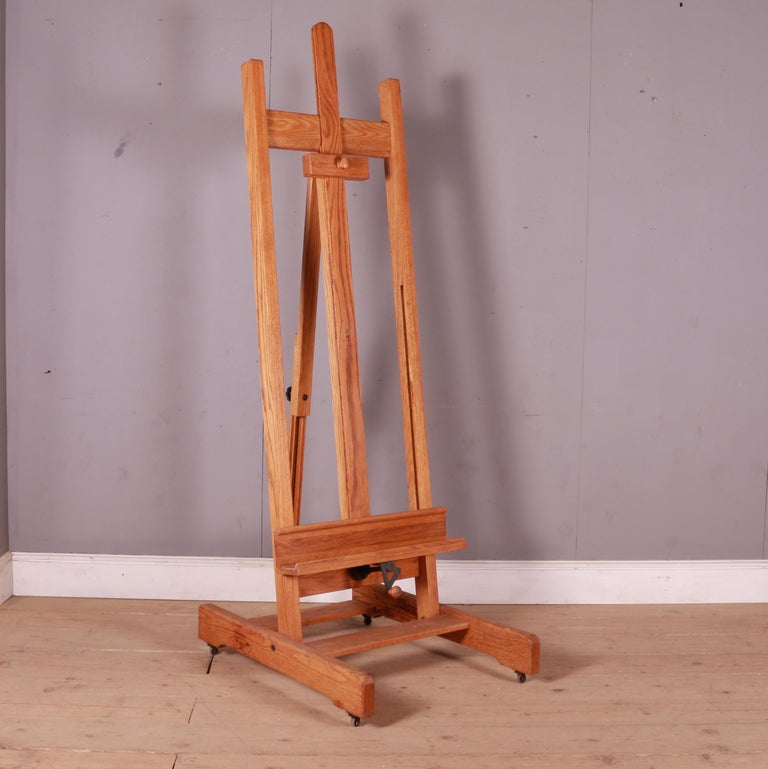 20th Century Scottish Oak Artists Easel For Sale at 1stDibs
