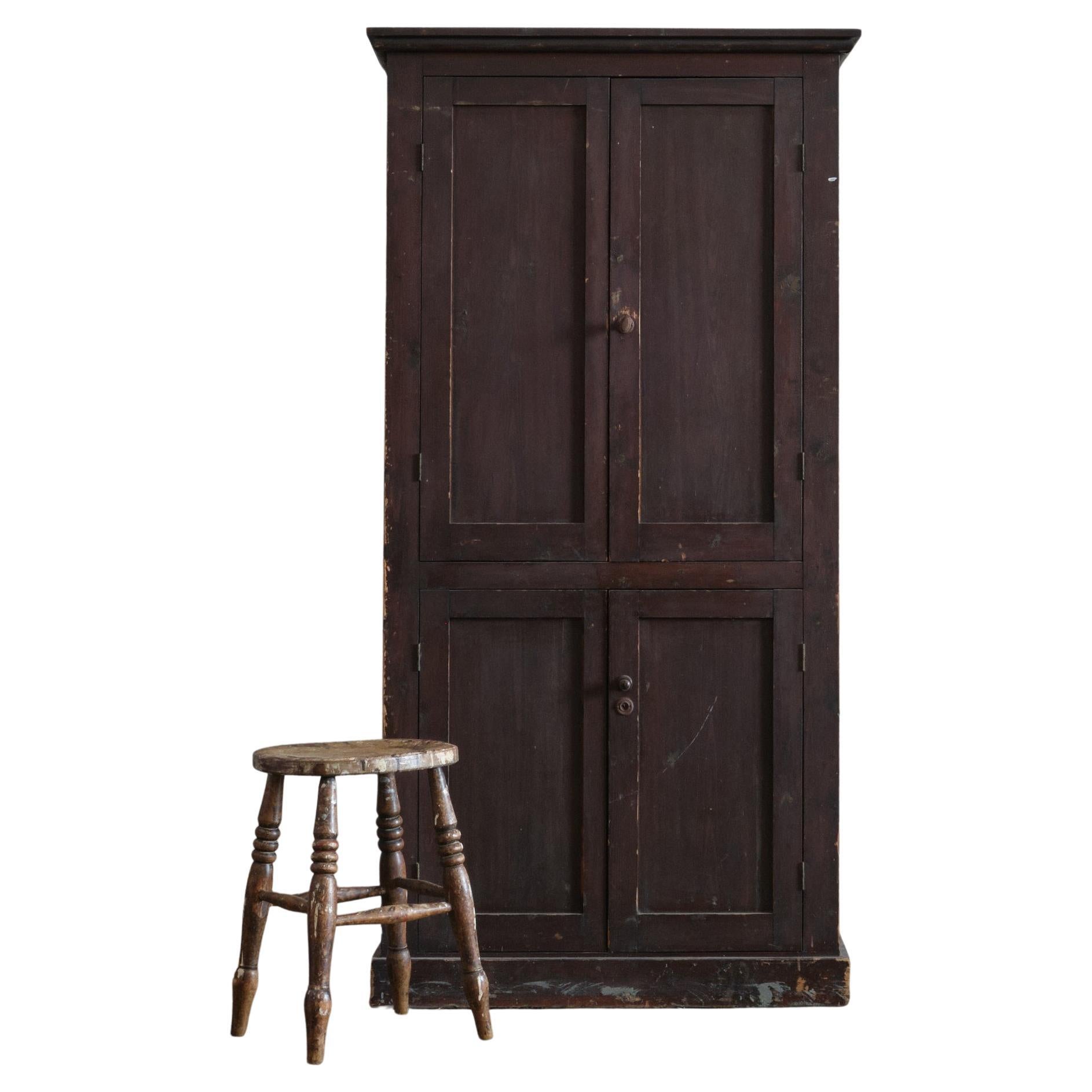20th Century Scratch Built Pine Cupboard For Sale