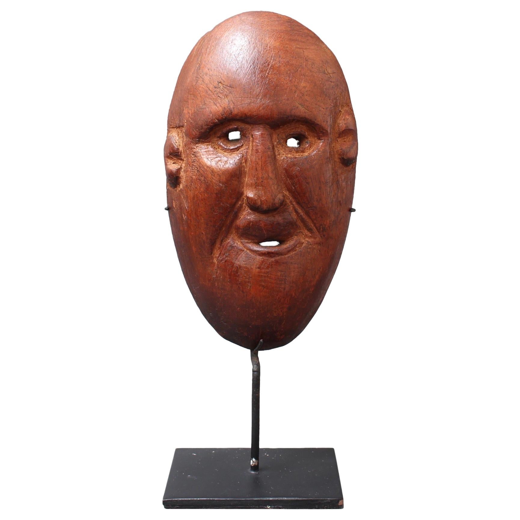 20th Century Sculpted Wooden Traditional Mask from Timor Island, Indonesia For Sale