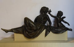 20th Century Sculptures Bronze Burnished Art Nouveau, 1900s