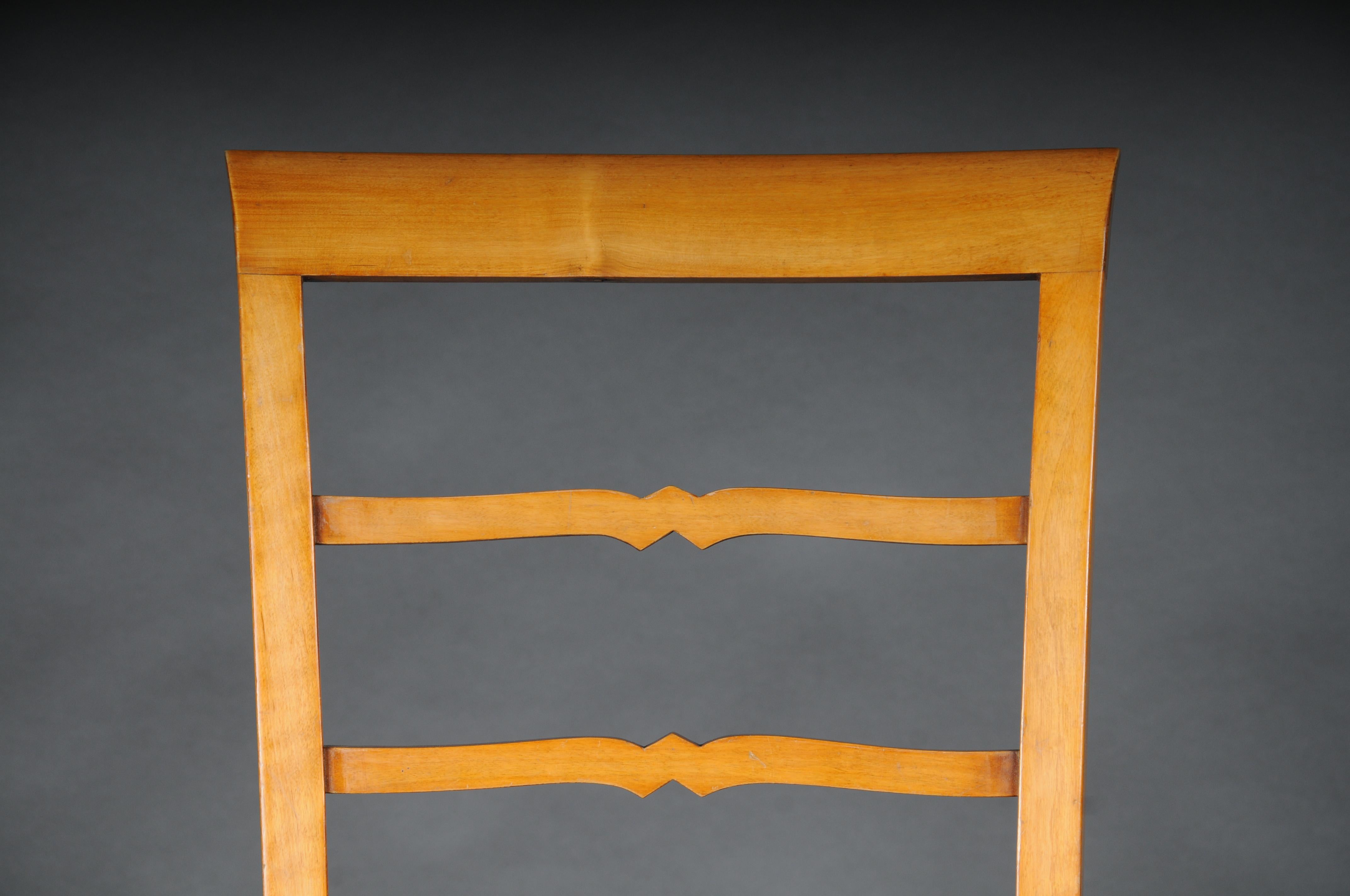 20th Century Set of 2 Biedermeier/Art Deco Chairs, birch For Sale 8