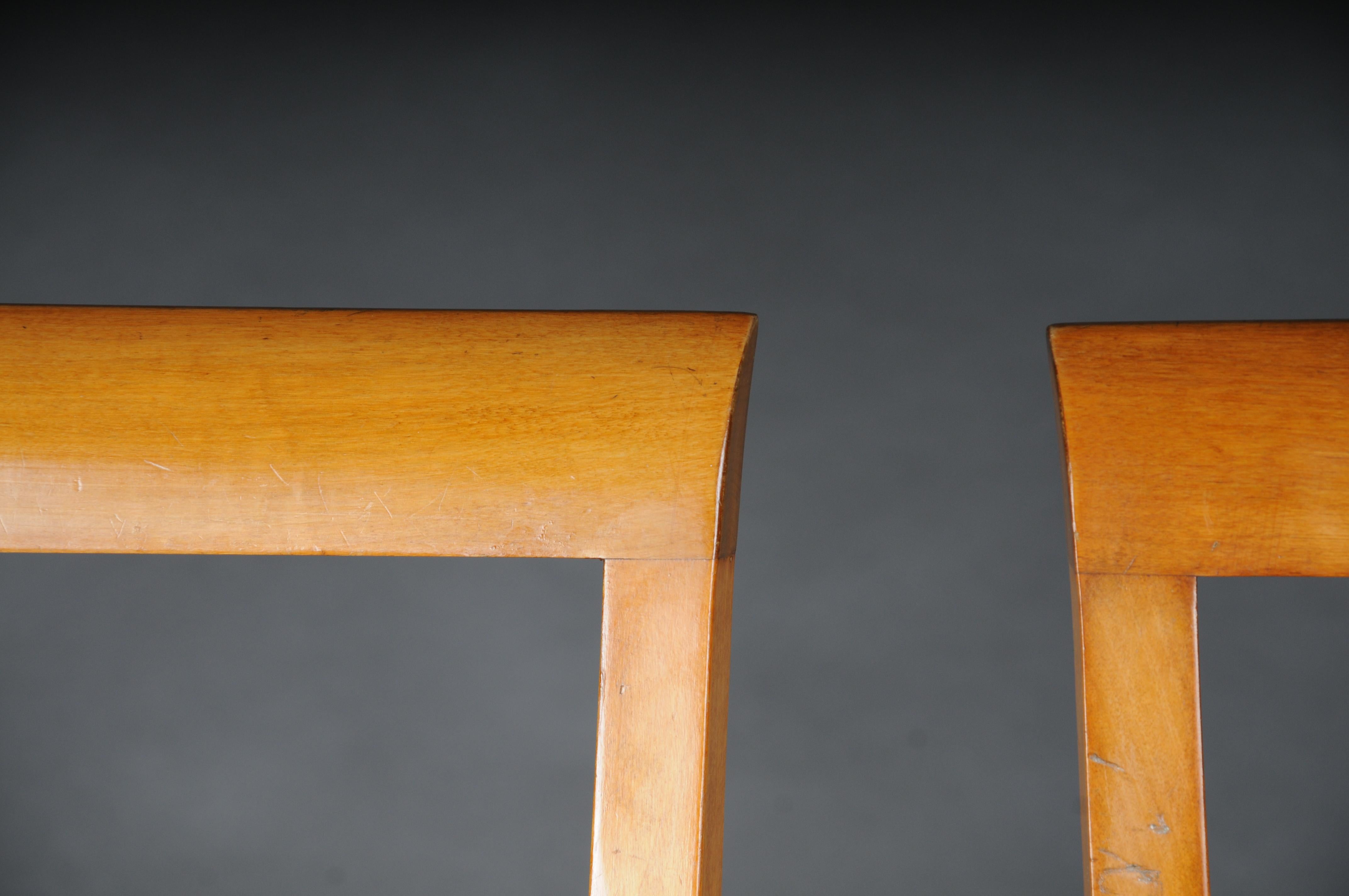 20th Century Set of 2 Biedermeier/Art Deco Chairs, birch In Good Condition For Sale In Berlin, DE