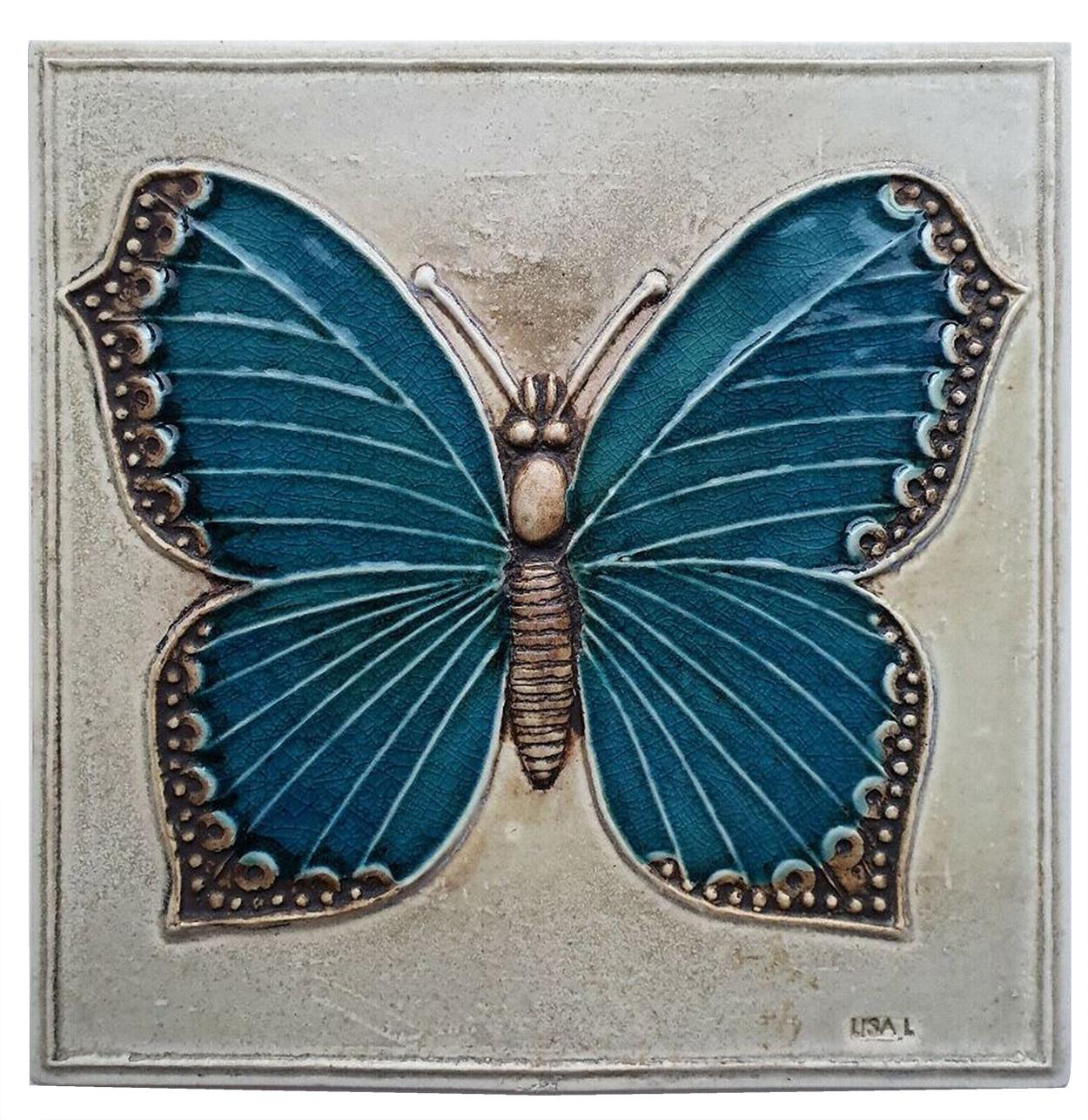 20th Century Set of 3 Authentic Ceramic Tiles Lisa Larson for Gustavson, 1970s For Sale 6