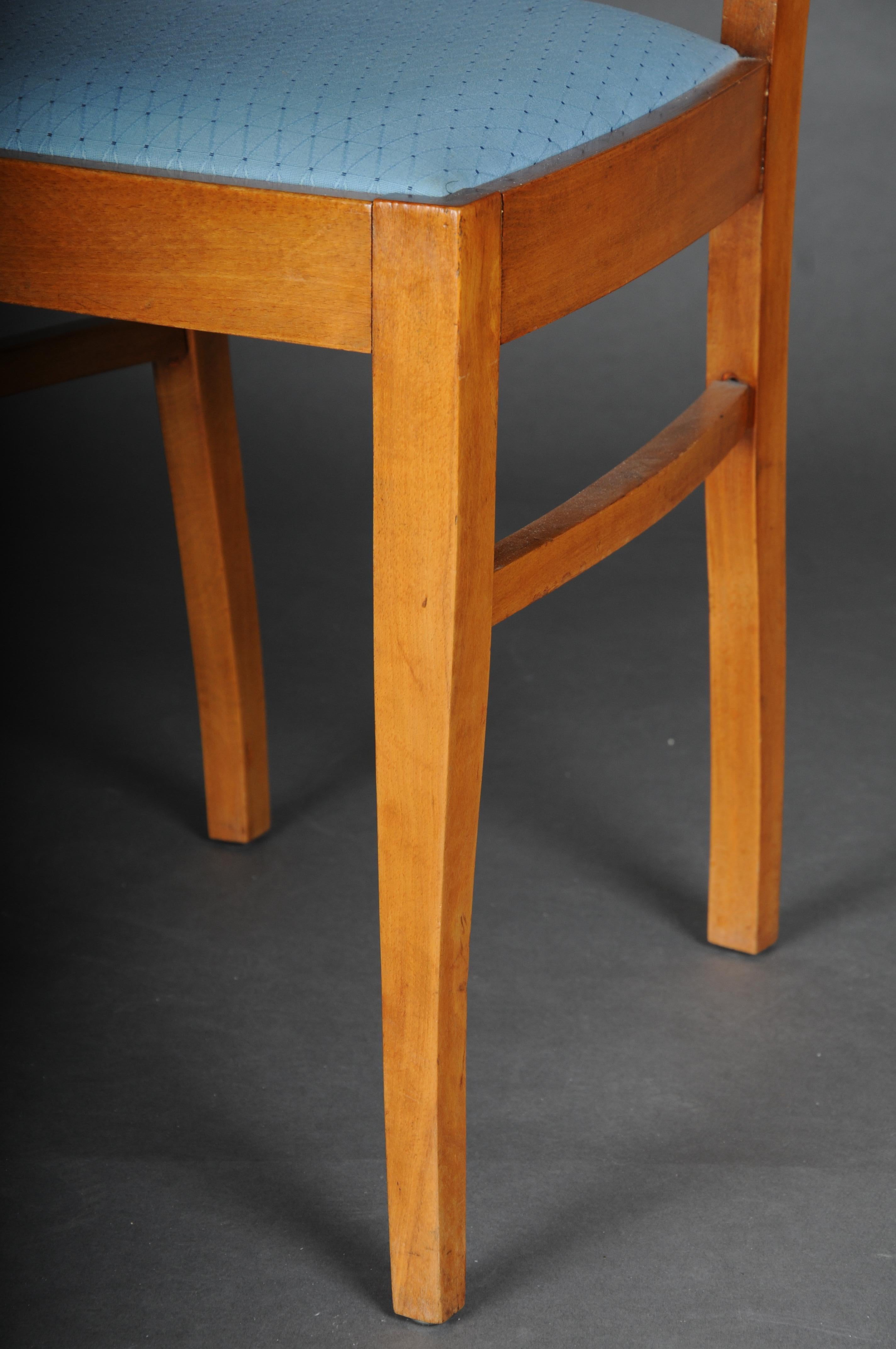 20th Century Set of 4 Biedermeier/Art Deco Chairs, Birch For Sale 14