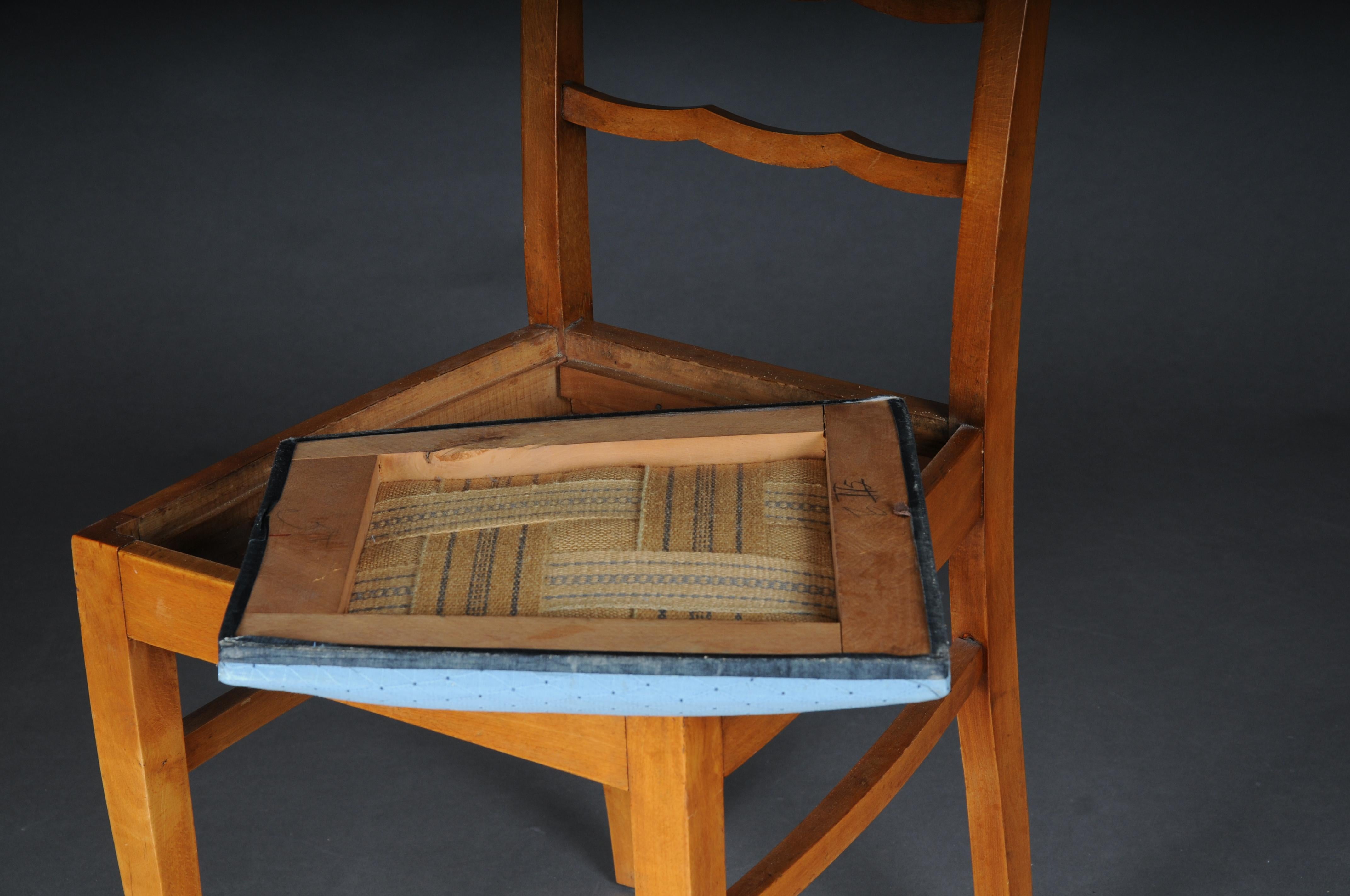 20th Century Set of 4 Biedermeier/Art Deco Chairs, Birch For Sale 16