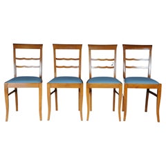 20th Century Set of 4 Biedermeier/Art Deco Chairs, Birch