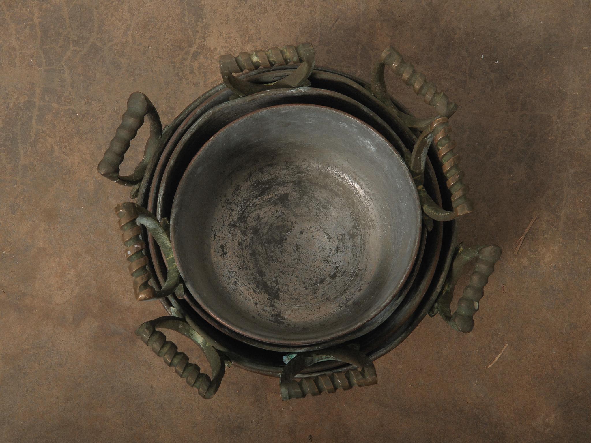 20th Century Set of 4 Copper Pots en venta 10