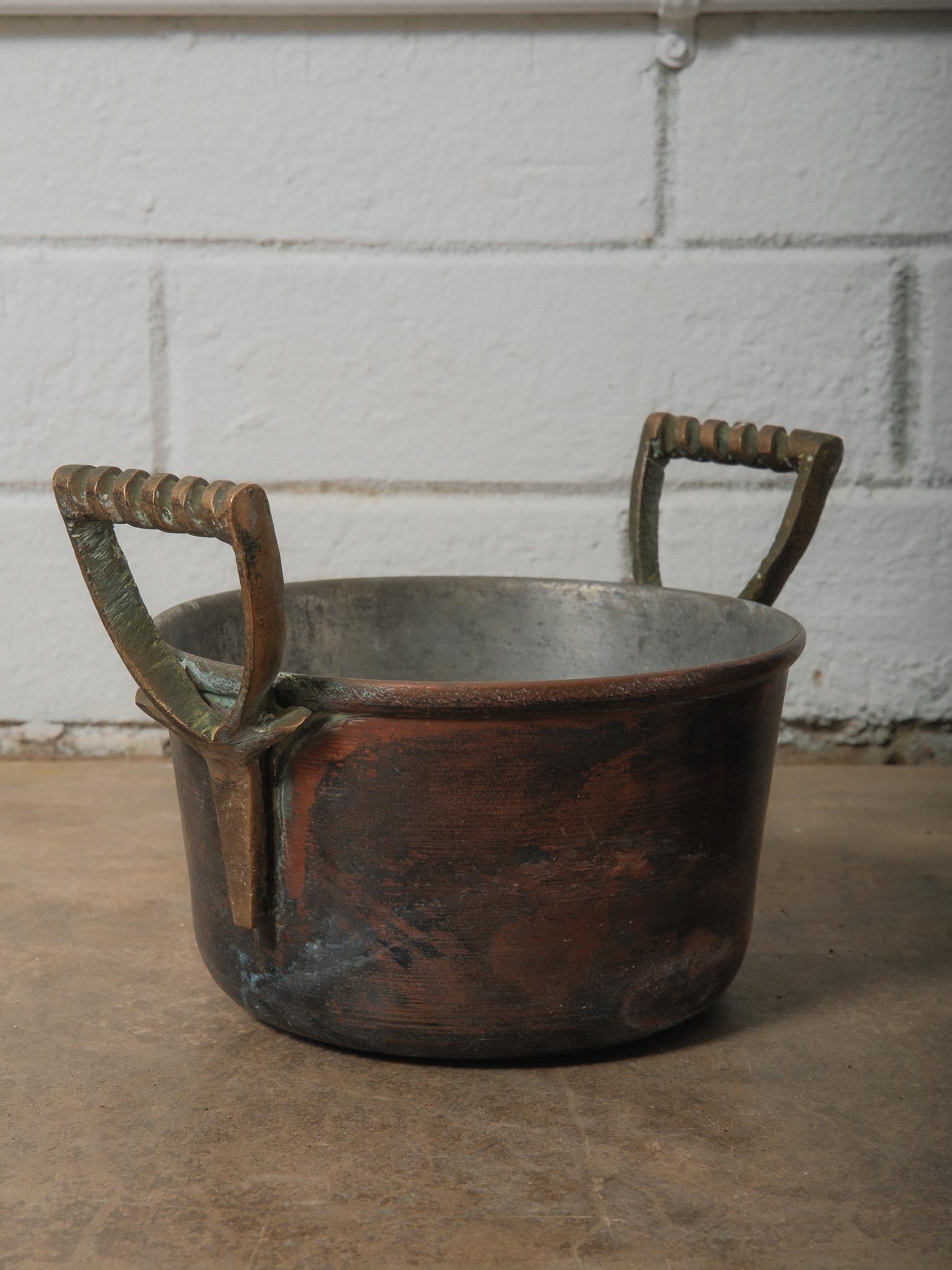 20th Century Set of 4 Copper Pots Cobre en venta