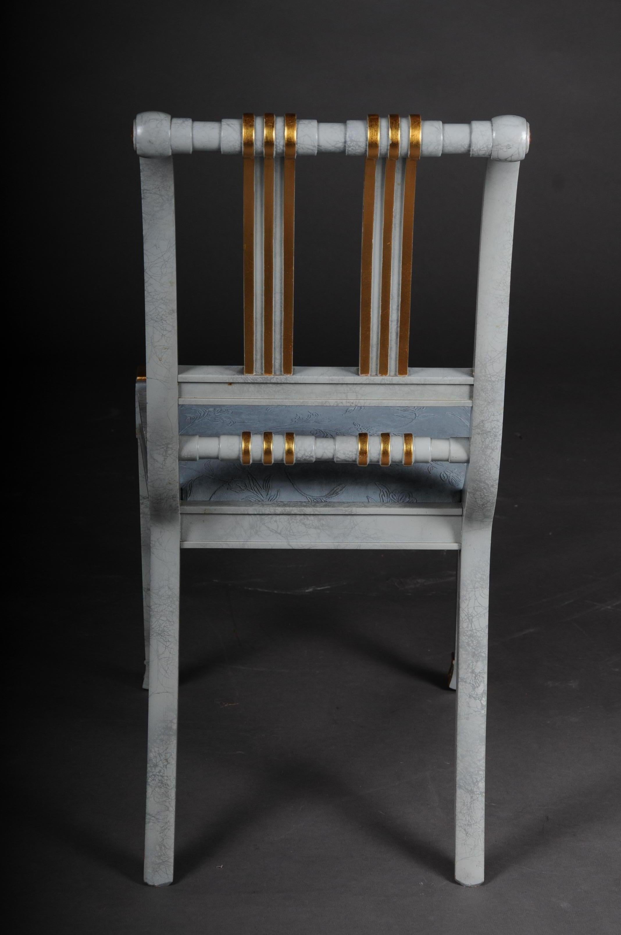 20th Century Set of 4 Italian Designer Chairs, Wood For Sale 12