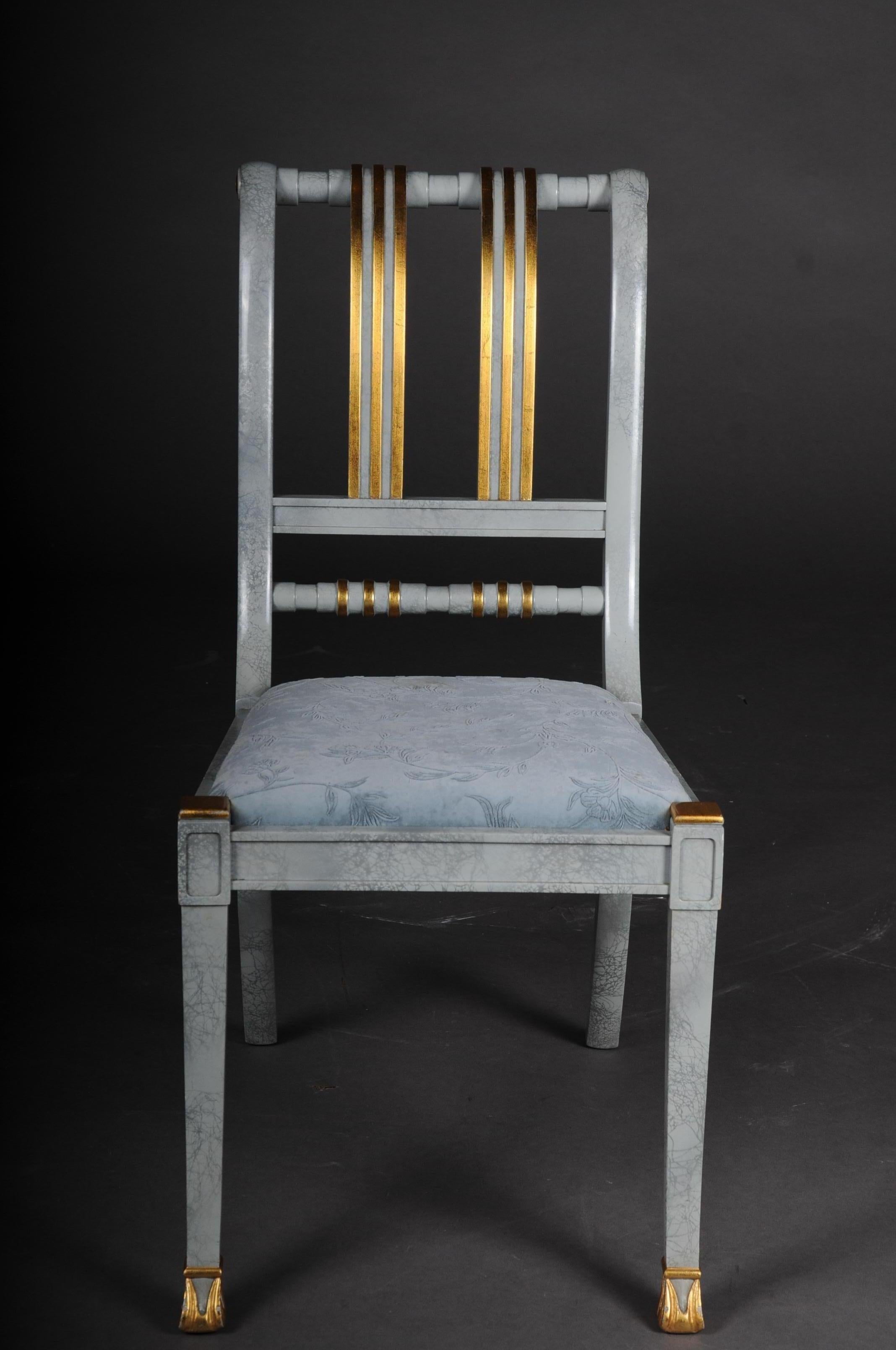 20th Century Set of 4 Italian Designer Chairs, Wood For Sale 1