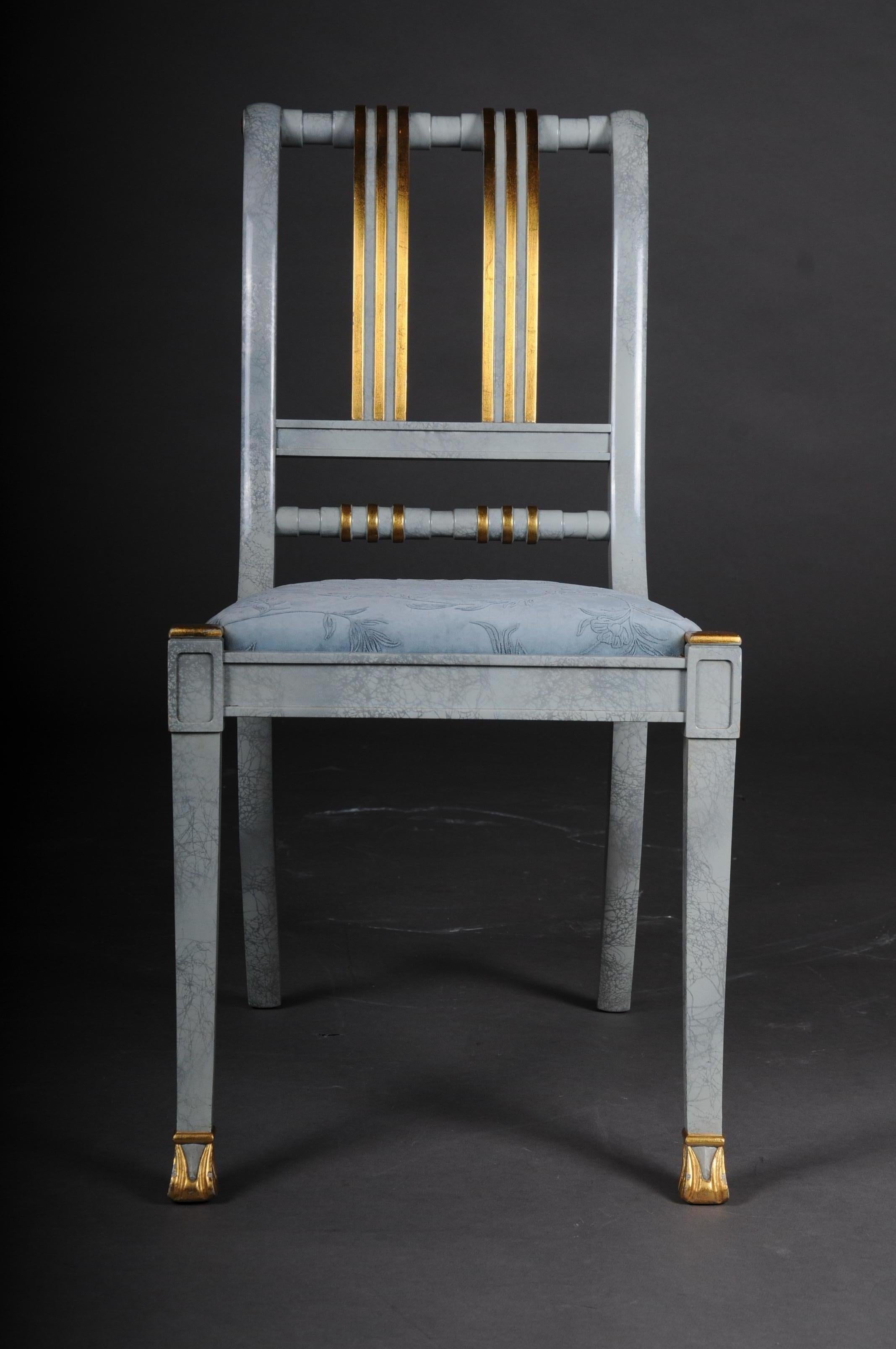 Set von 4 italienischen Designerstühlen des 20. Jahrhunderts, Holz im Angebot 3