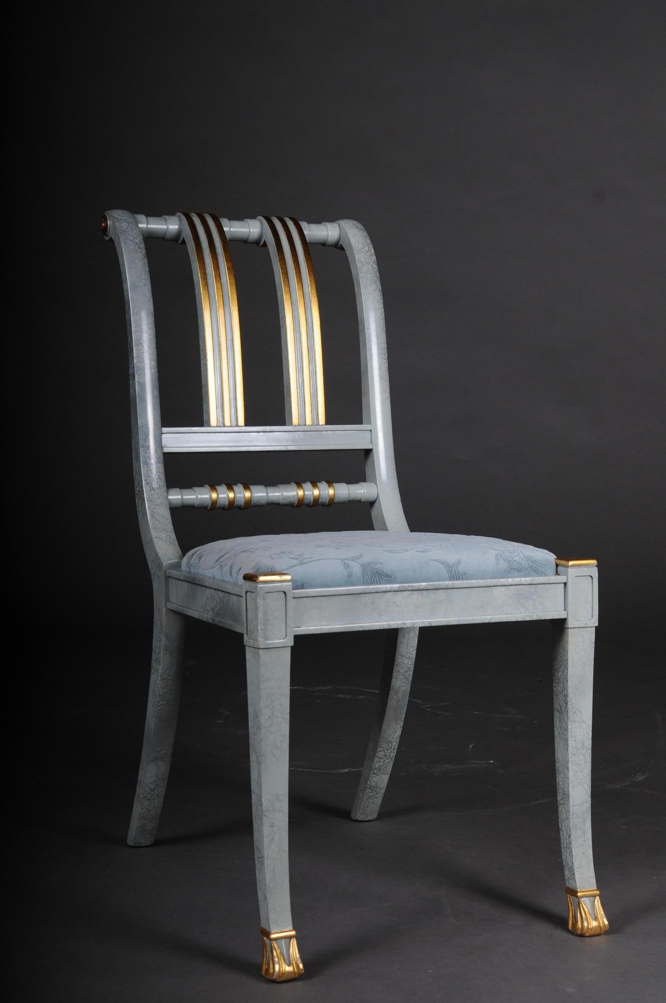 20th Century Set of 4 Italian Designer Chairs, Wood For Sale 5