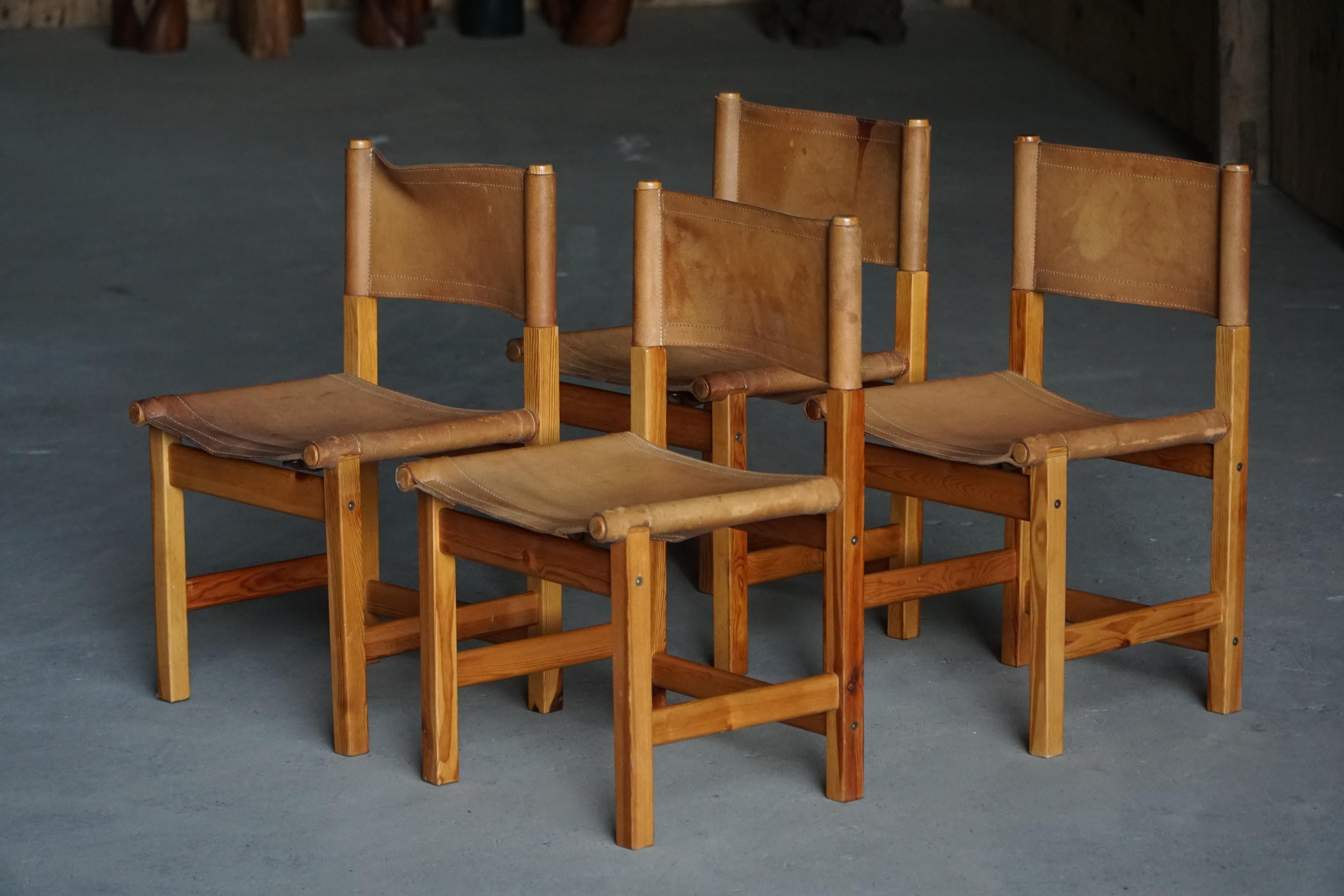 20e siècle, Ensemble de 4 chaises de salle à manger 