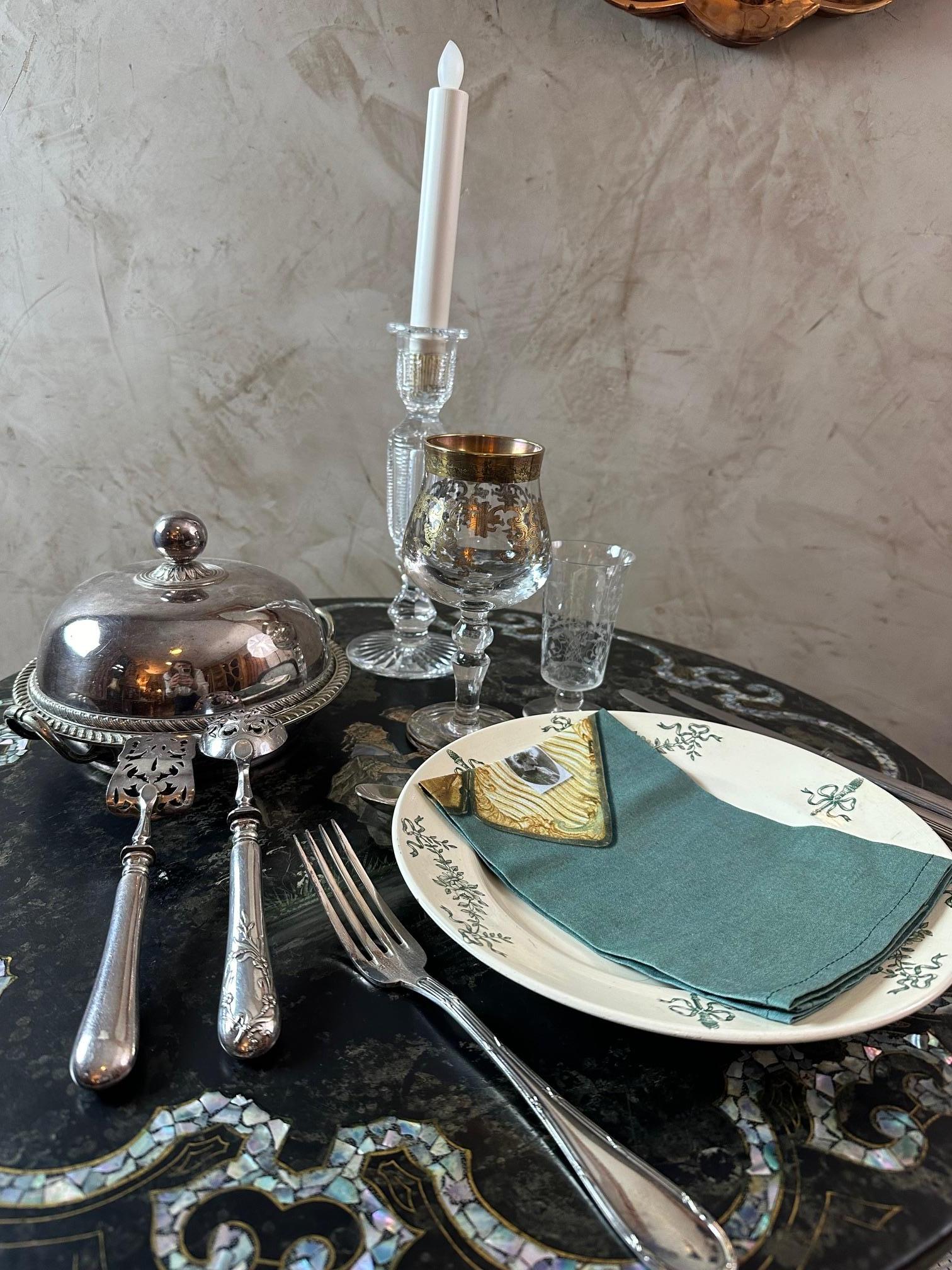 Set di 6 bicchieri da vino italiani in cristallo del XX secolo, anni '50 in vendita 9
