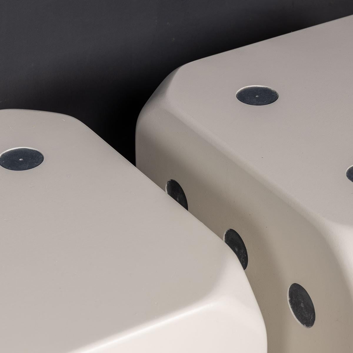 20th Century Set Of Four Dice Shaped Stools Or Tables, c.1960 6