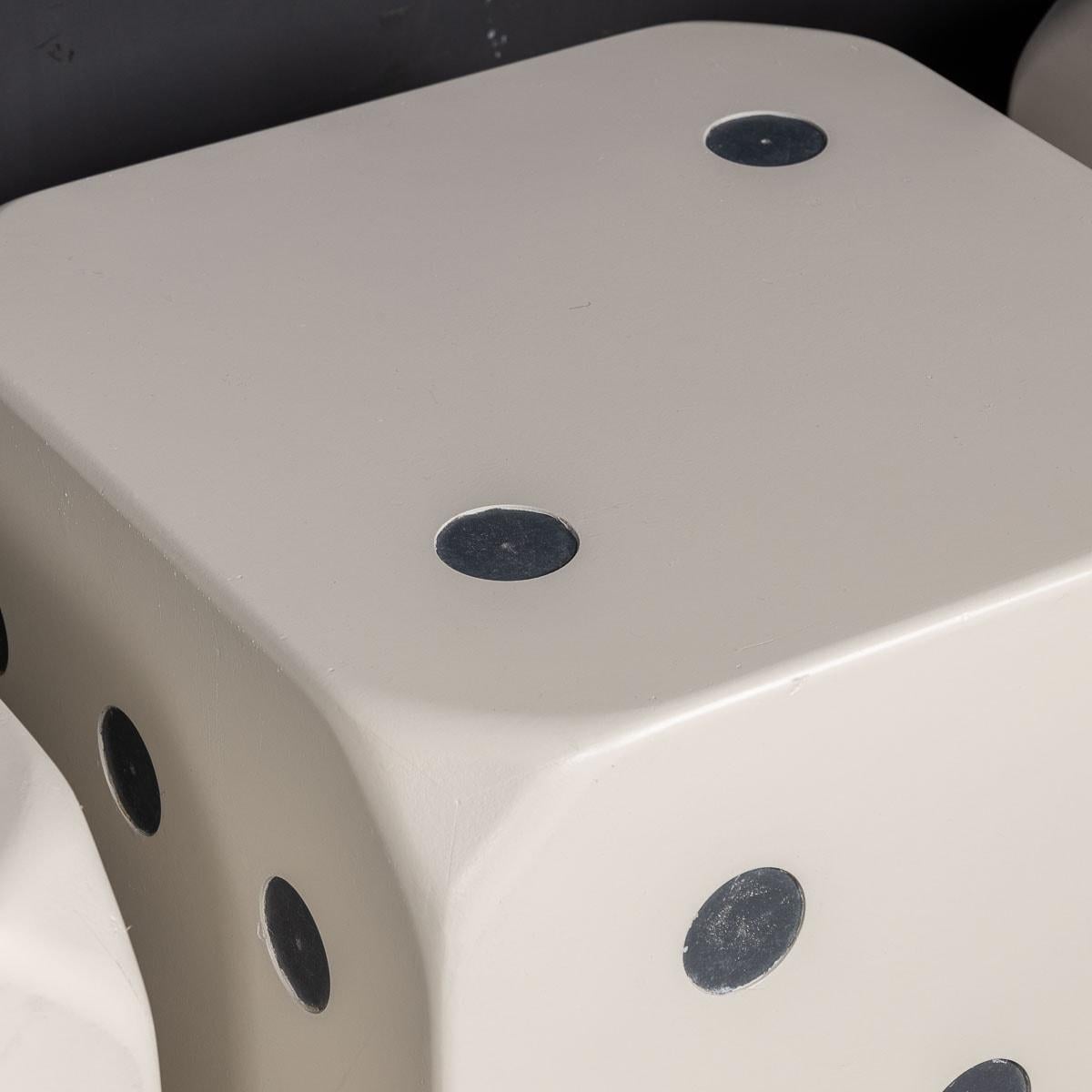 20th Century Set Of Four Dice Shaped Stools Or Tables, c.1960 5