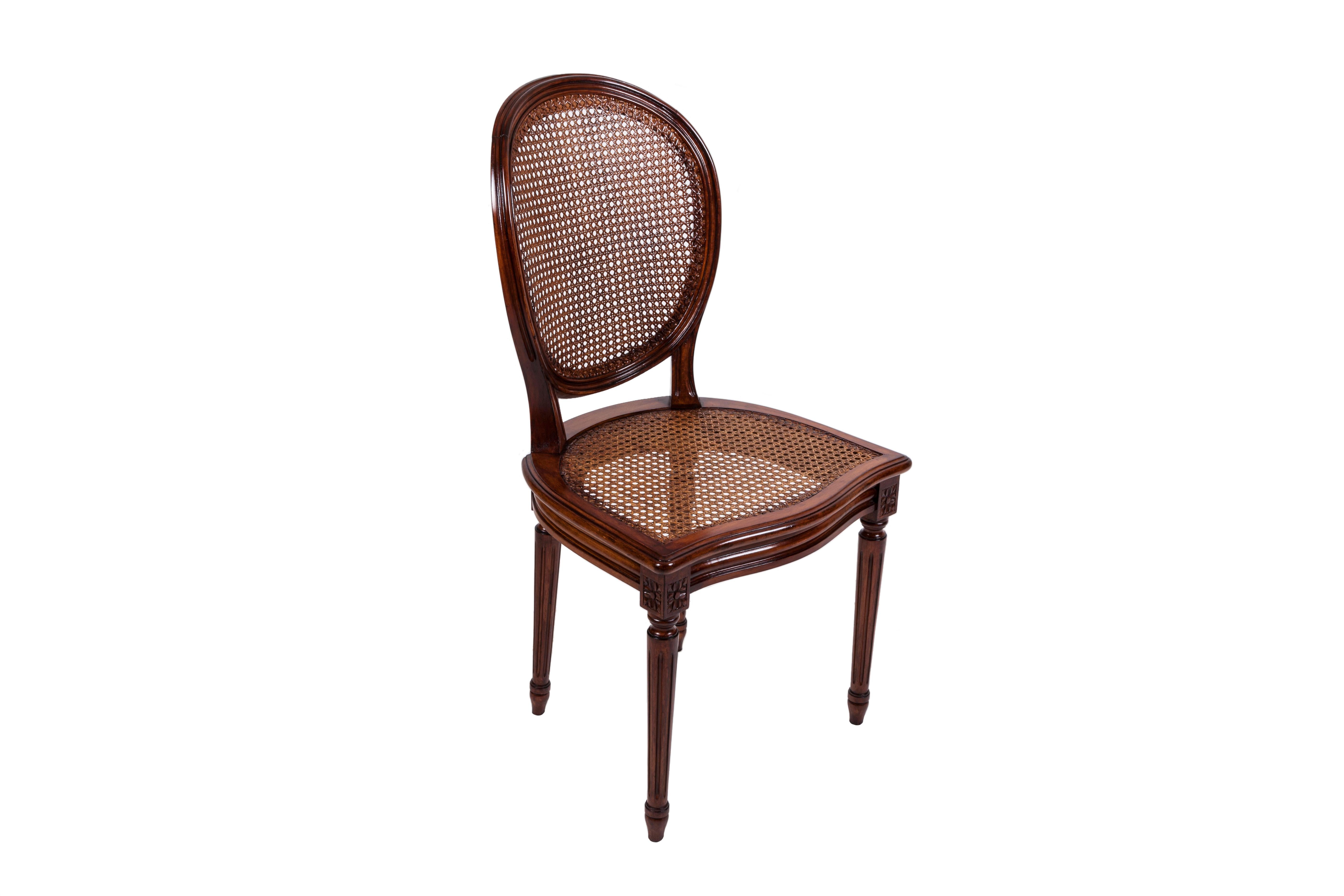 French 20th Century Set of Four Louis XVI Style Dining Chairs