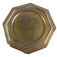 20th Century Set of Italian Brass Charger Plates