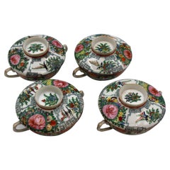 20th Century Set of Rose Canton Bowls